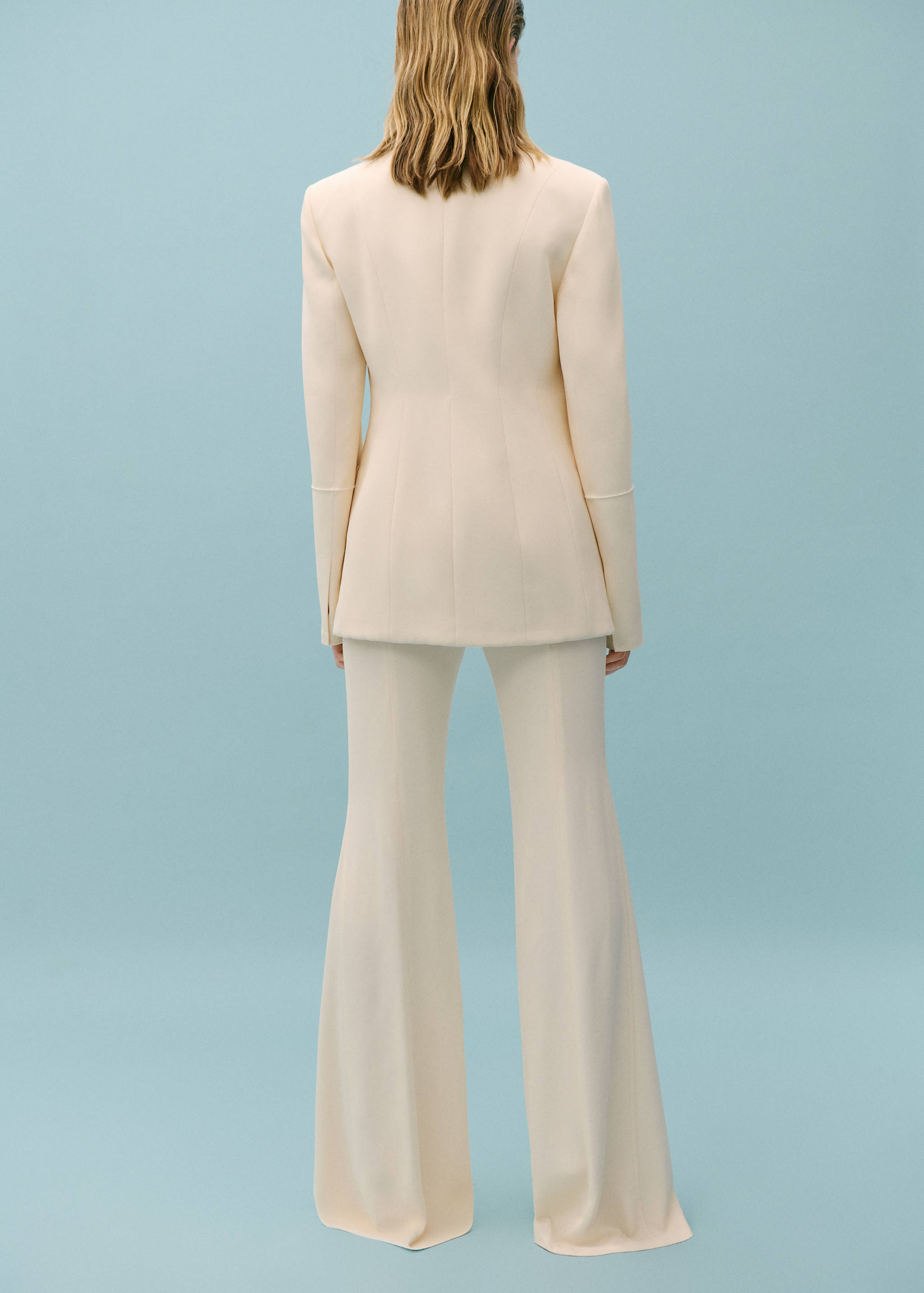 Pantalón traje costuras decorativas - Reverso del artículo