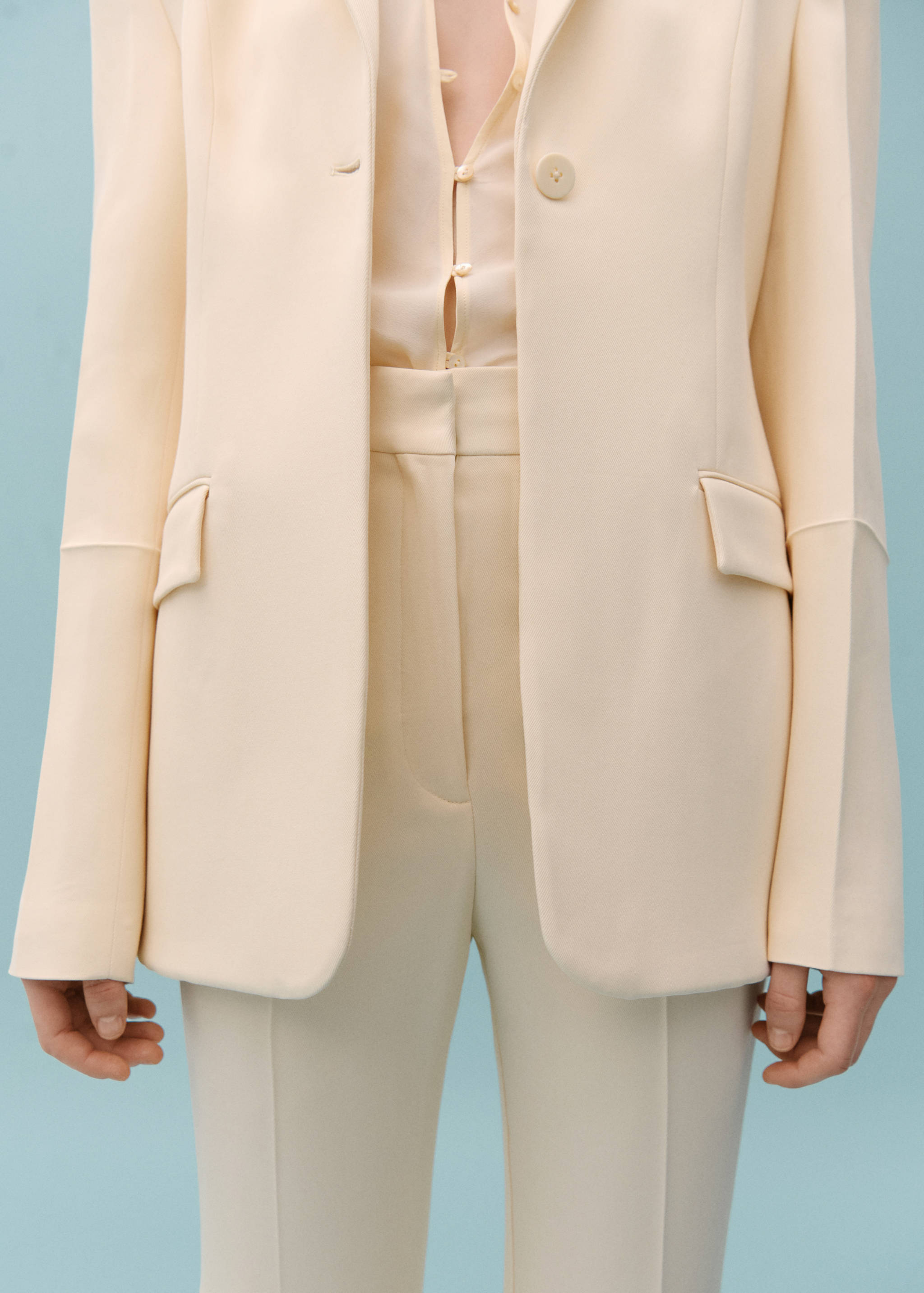 Pantalón traje costuras decorativas - Detalle del artículo 6