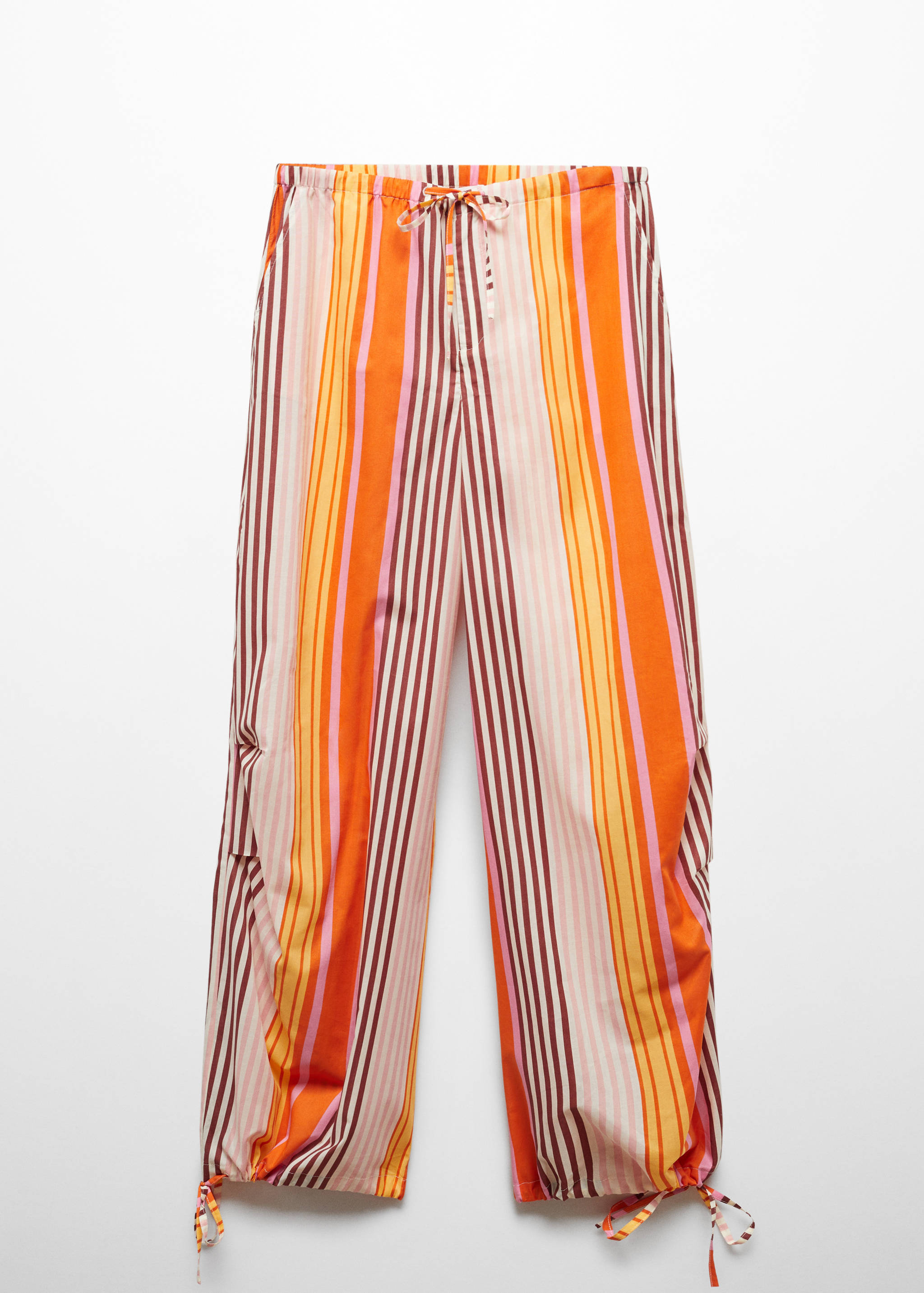 Parachute trousers with striped print - Article without model
