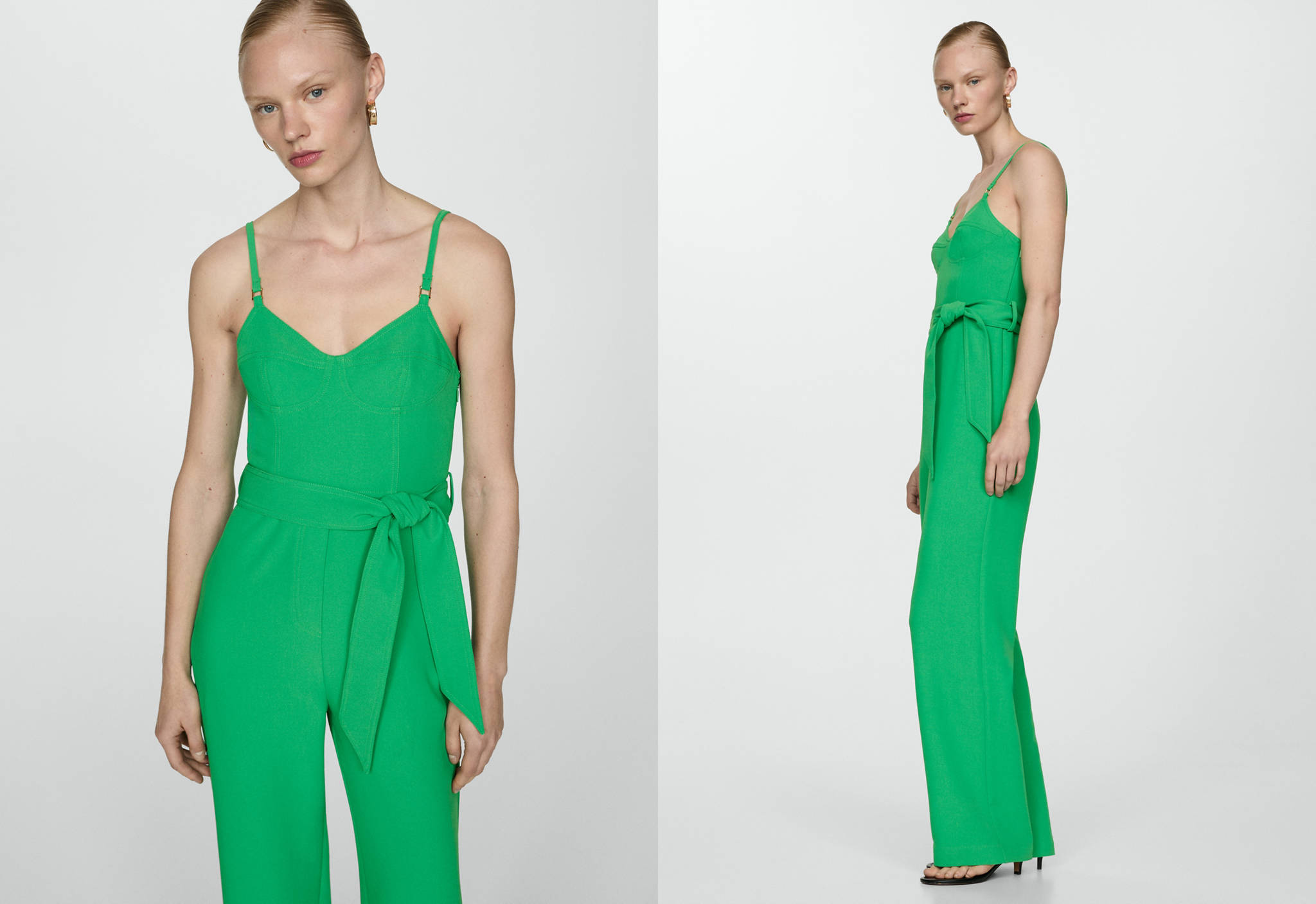 Bow long jumpsuit - Panoramic plane