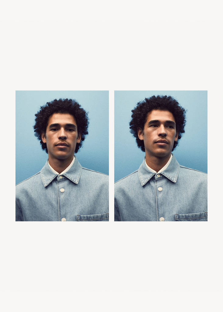 Pocket denim overshirt — Light Blue