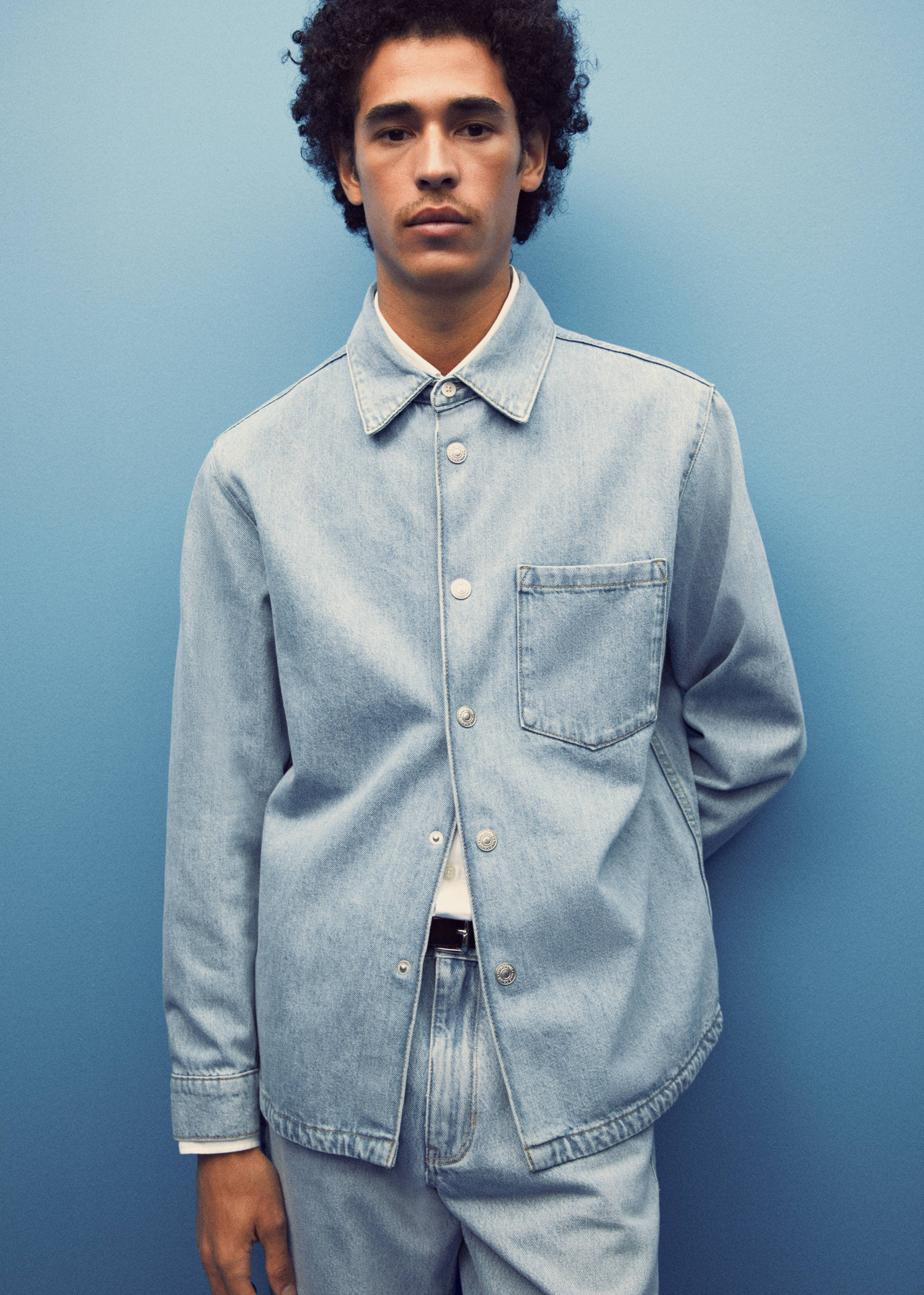 Pocket denim overshirt - Details of the article 5