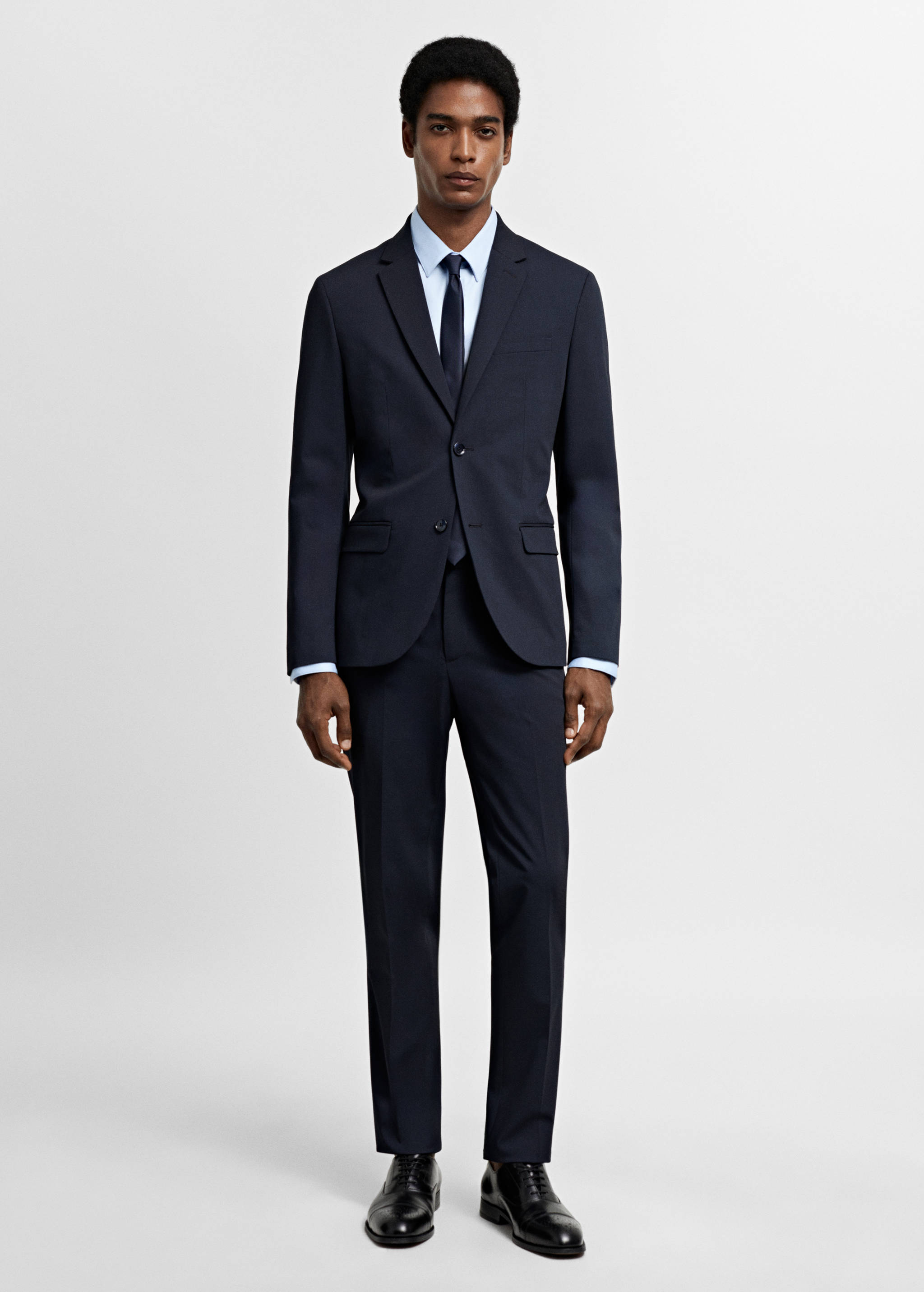 Super Slim Fit-Oberhemd aus Popeline - Allgemeine Ansicht