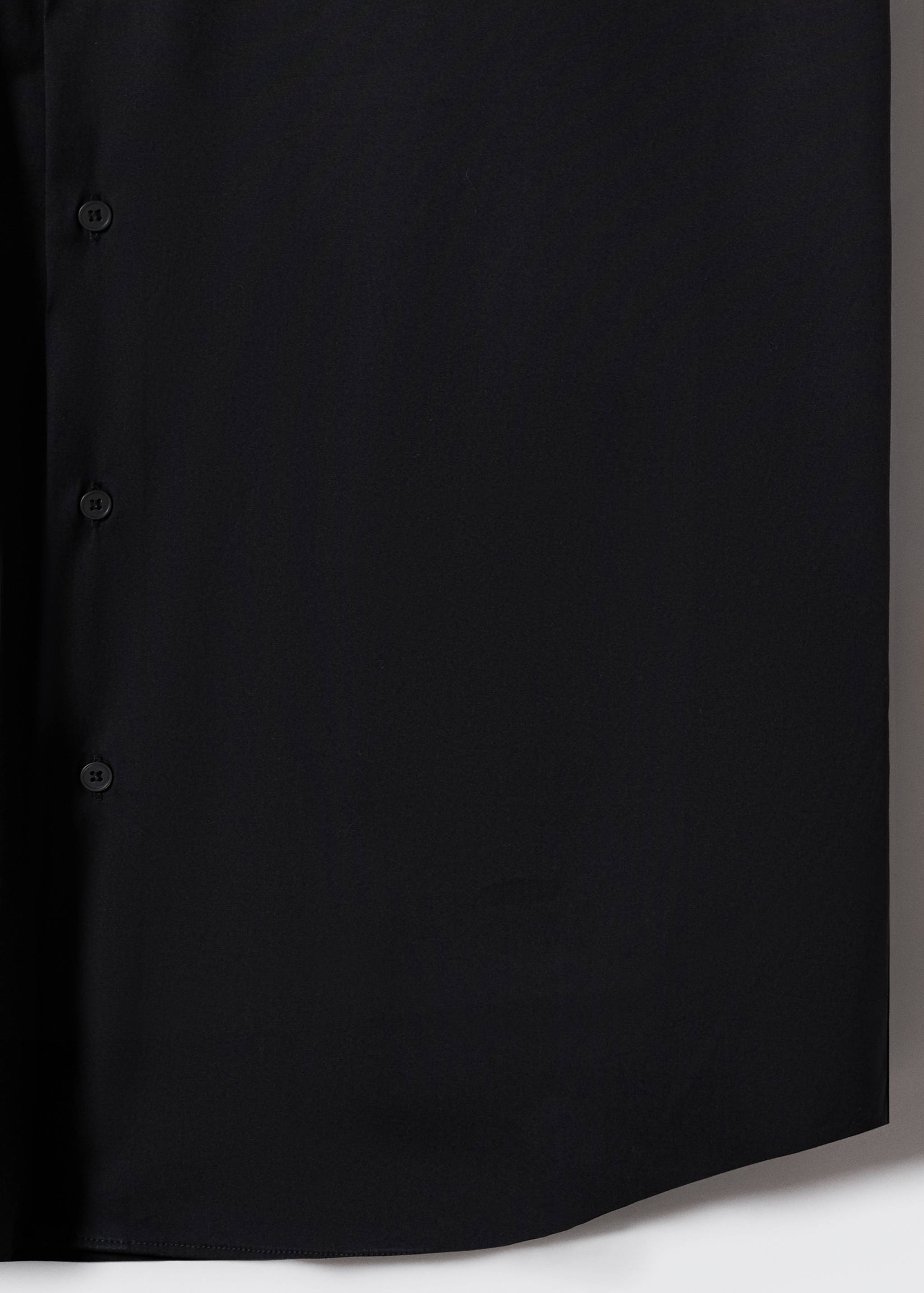 Super slim-fit poplin suit shirt - Detailed view of the waist