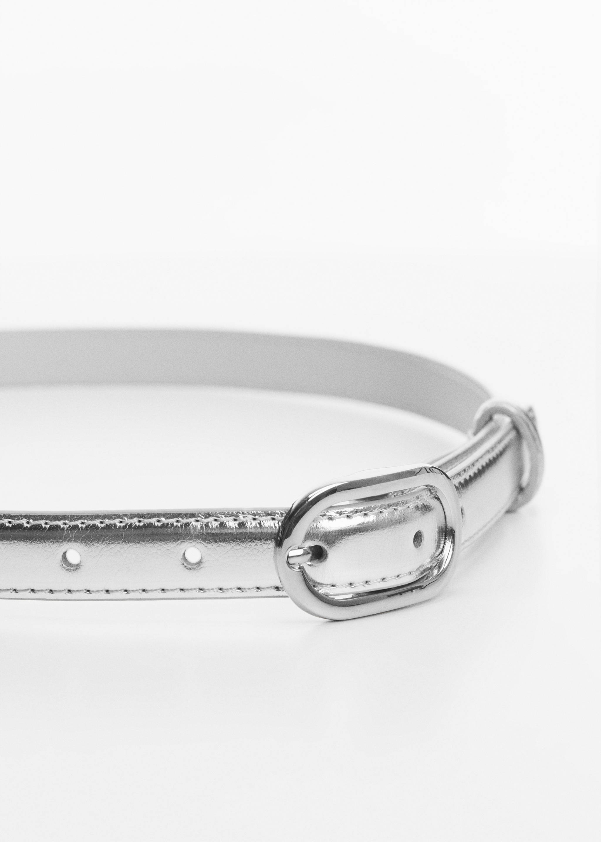 Oval buckle belt - Medium plane
