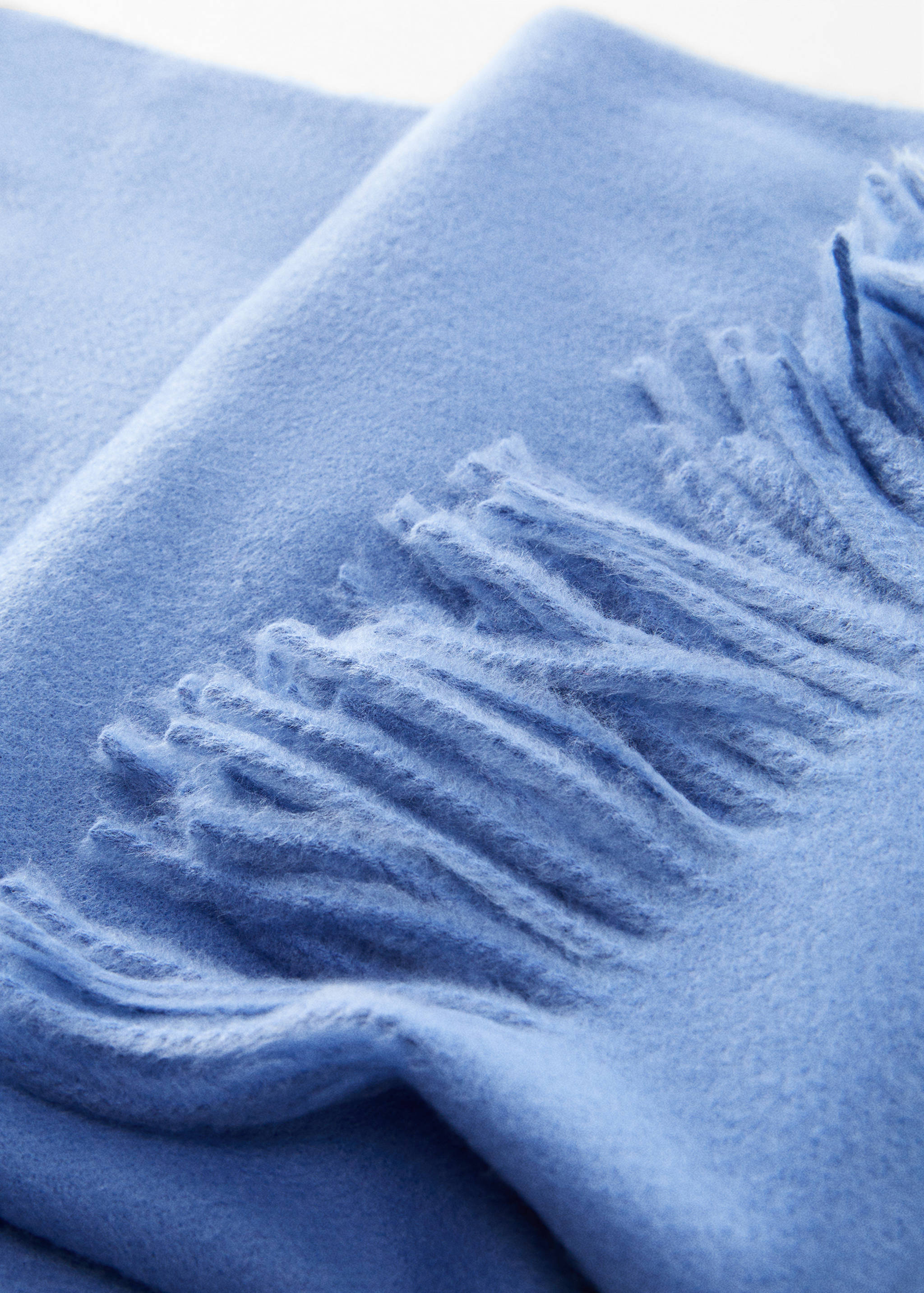 Fringed edge scarf - Medium plane