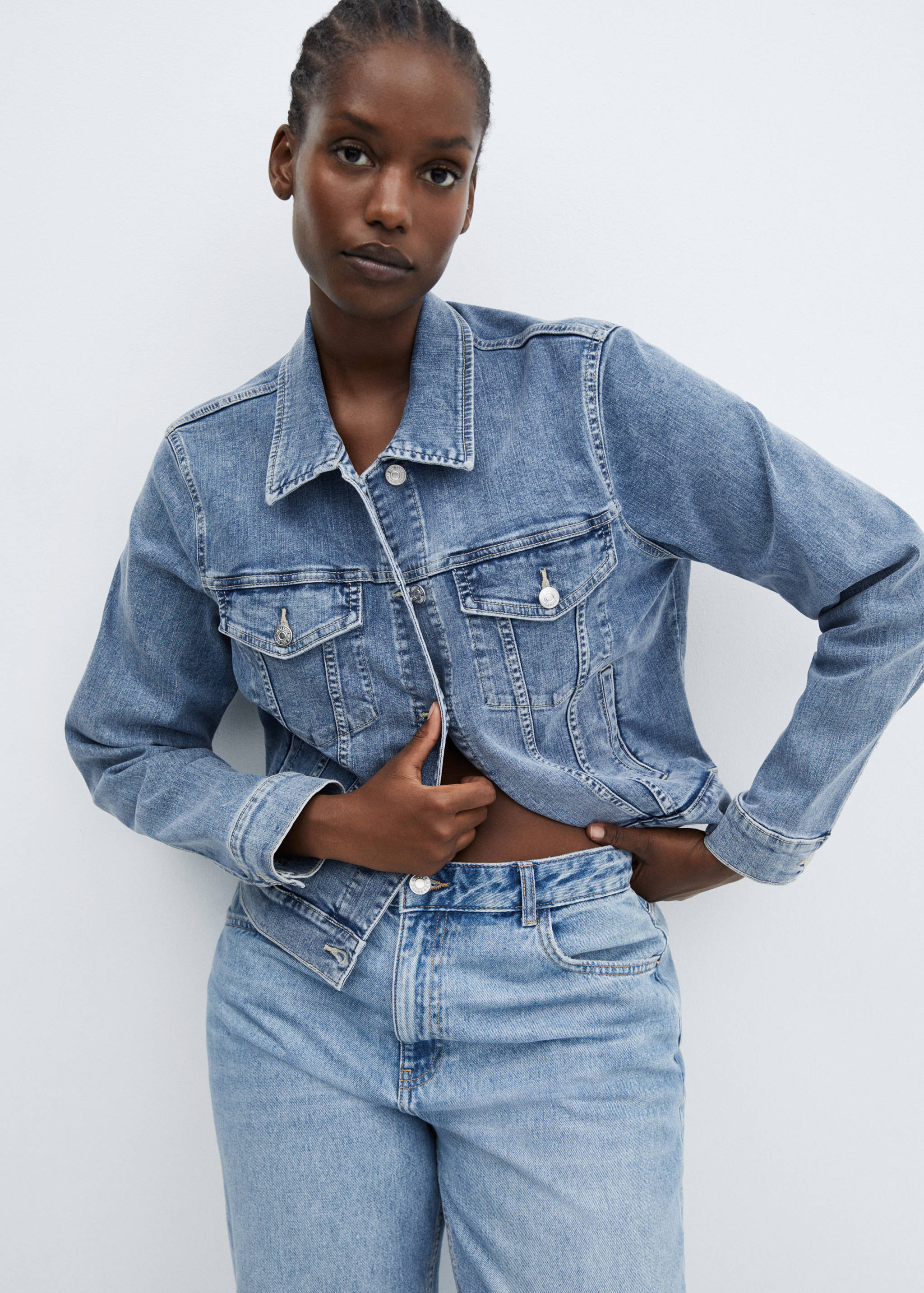 Pocketed denim jacket - Details of the article 5