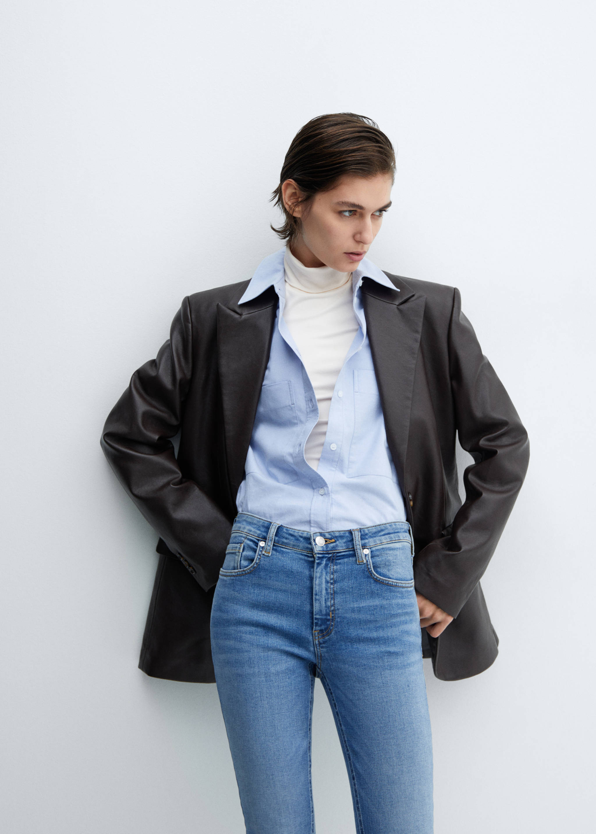 Укороченные джинсы-скинни - Деталь изделия 1