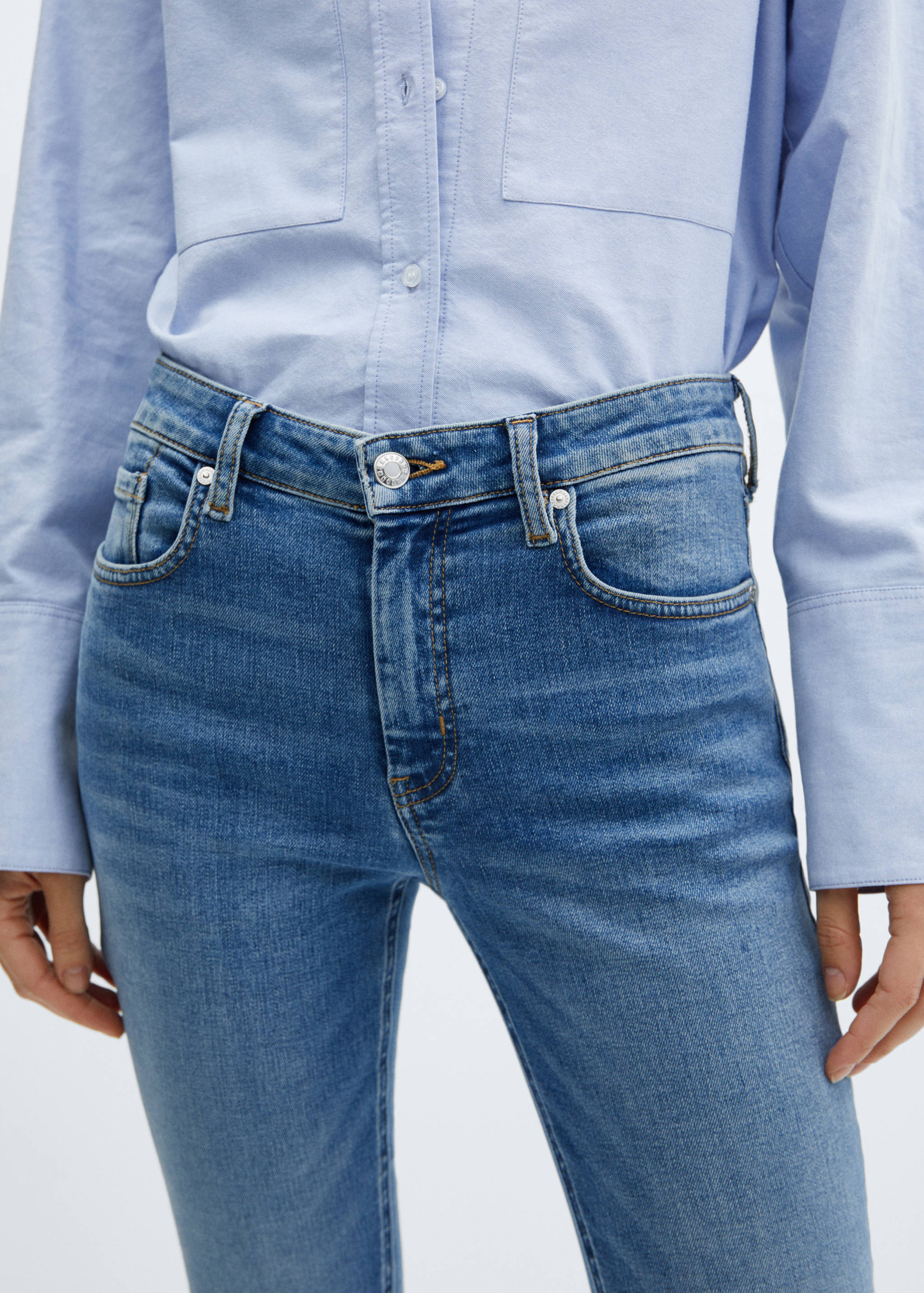 Укороченные джинсы-скинни - Деталь изделия 6