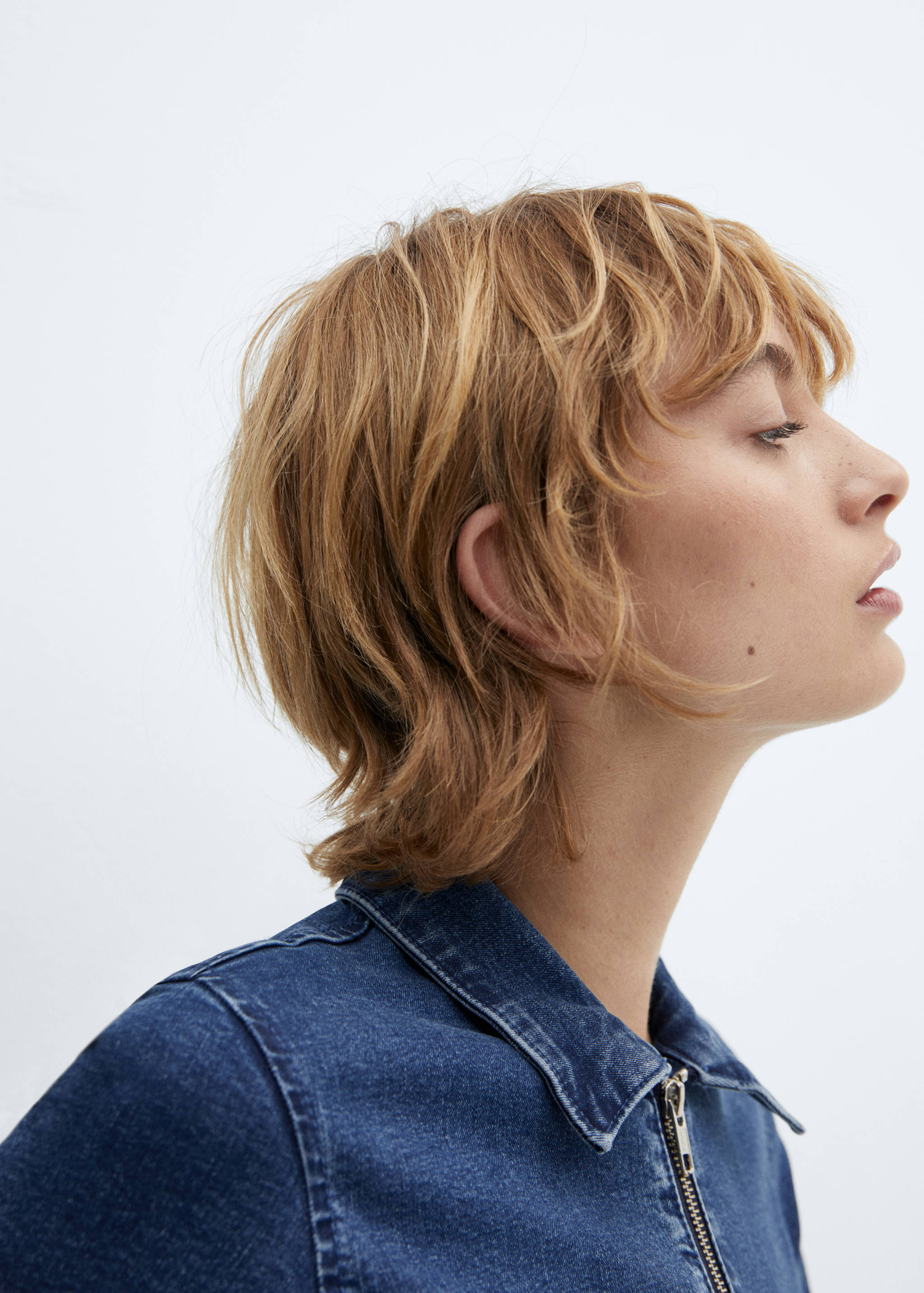 Fermuarlı denim tulum - Ürün detayı 4