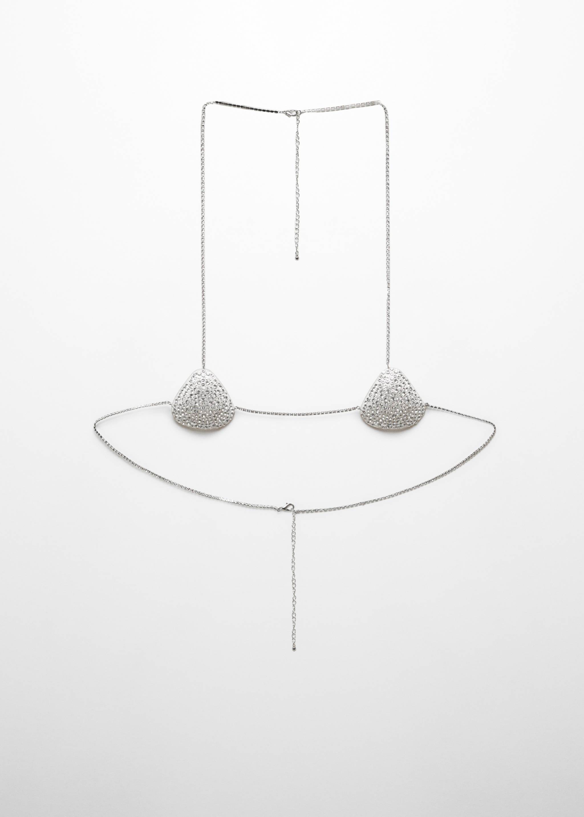 Strassverzierte Körperkette mit Kristallsteinen - Artikel ohne Model