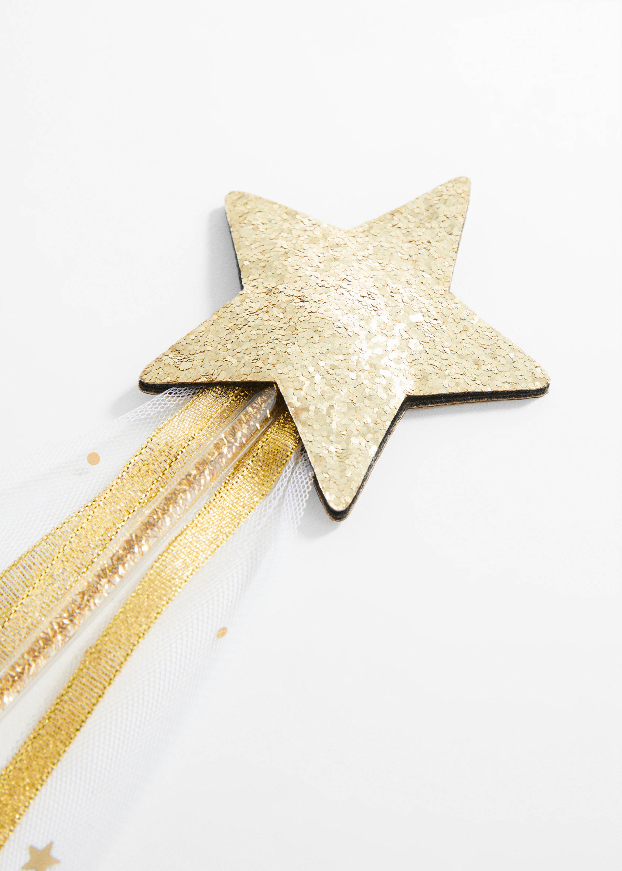 Baguette déguisement étoile détails brillants et tulle - Plan moyen