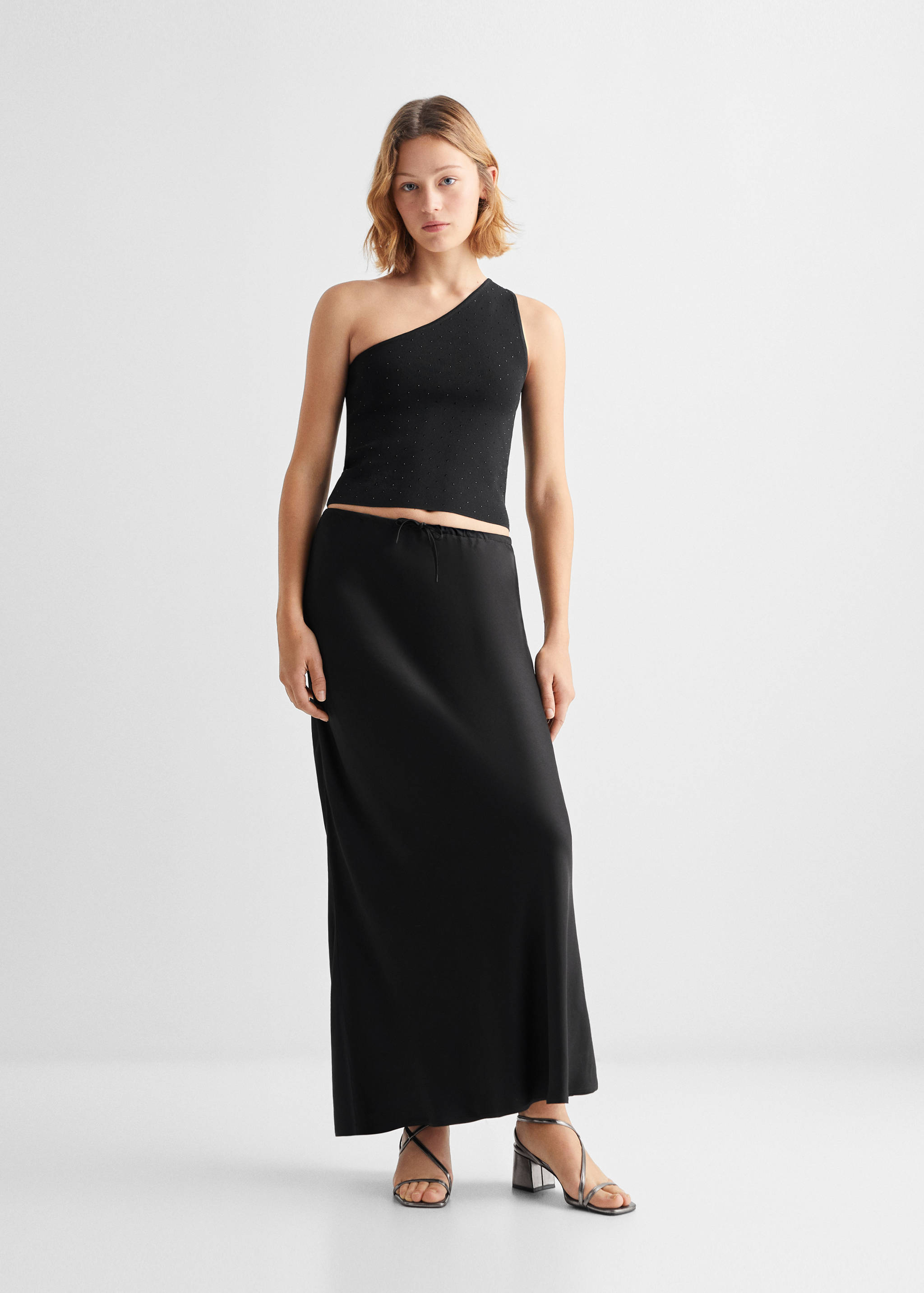 Asymmetrisches Crop-Top - Allgemeine Ansicht