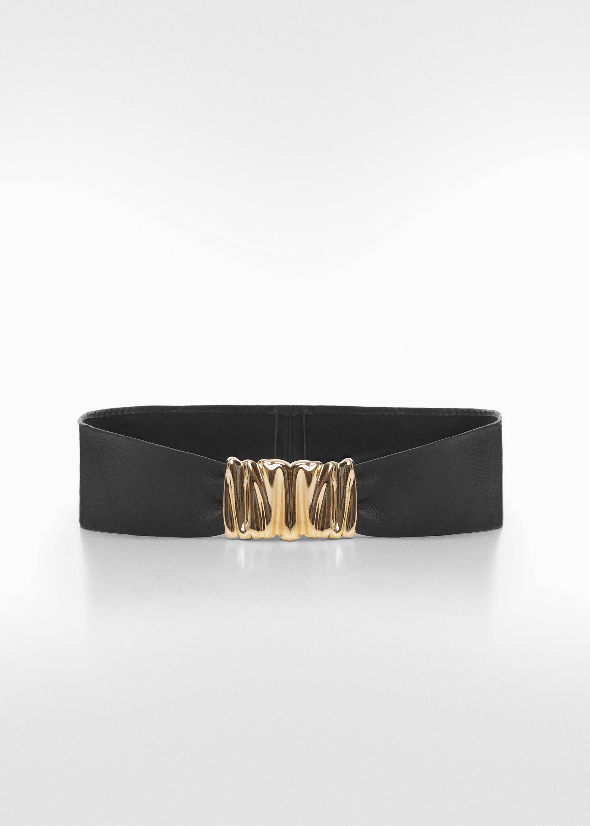 Embossed buckle leather belt - Article without model