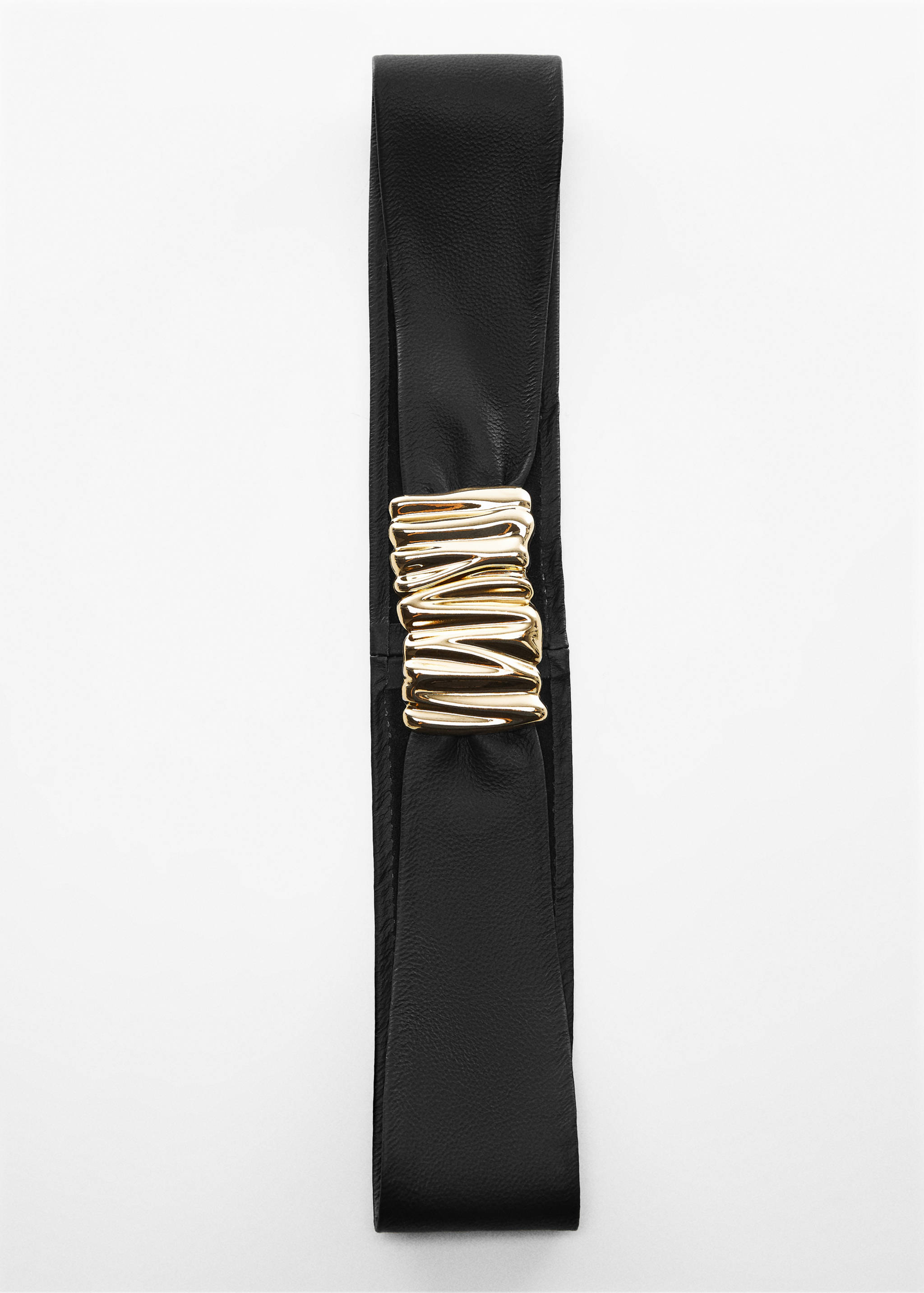 Embossed buckle leather belt - Details of the article 5