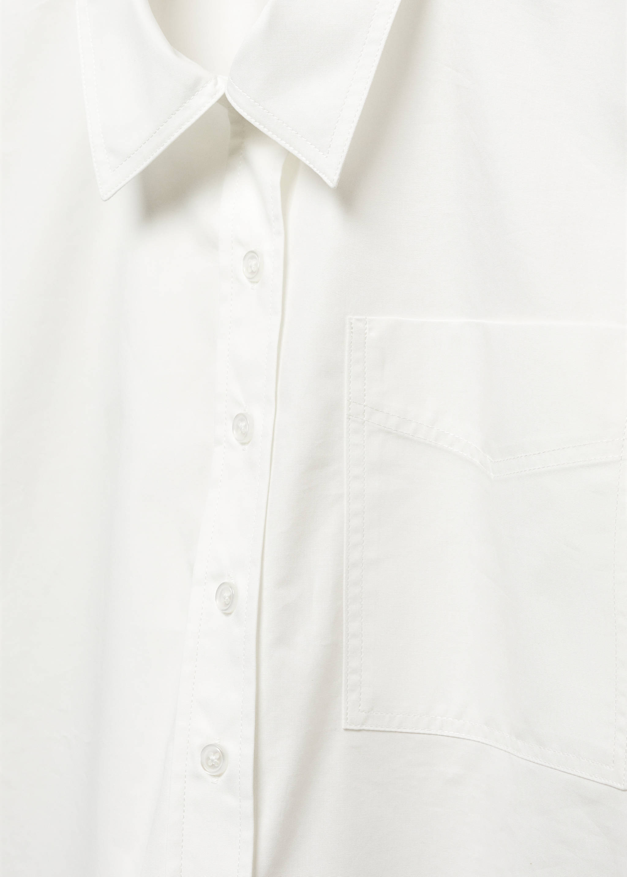 100% cotton crop shirt - Details of the article 8