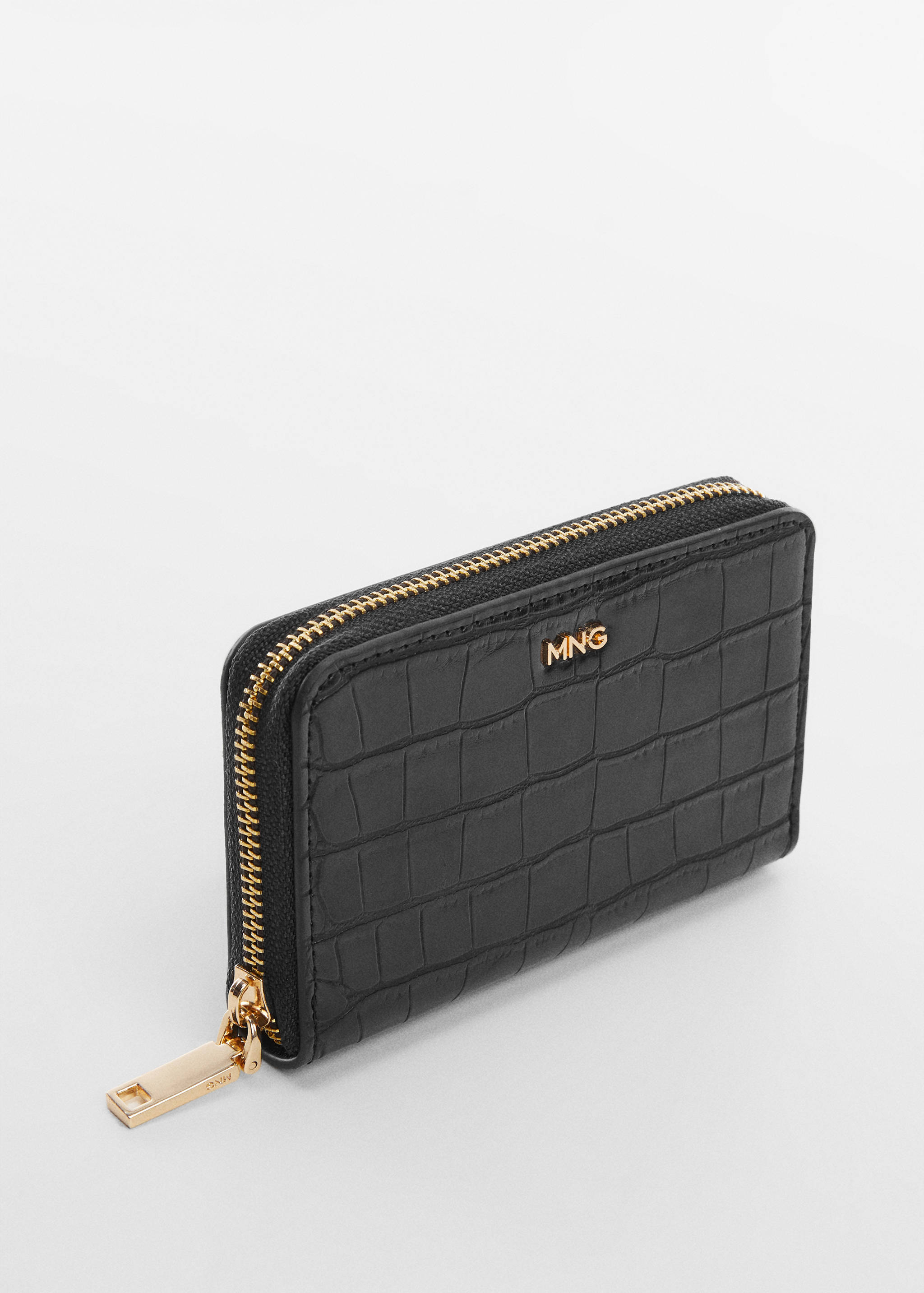 Animal print effect wallet - Medium plane