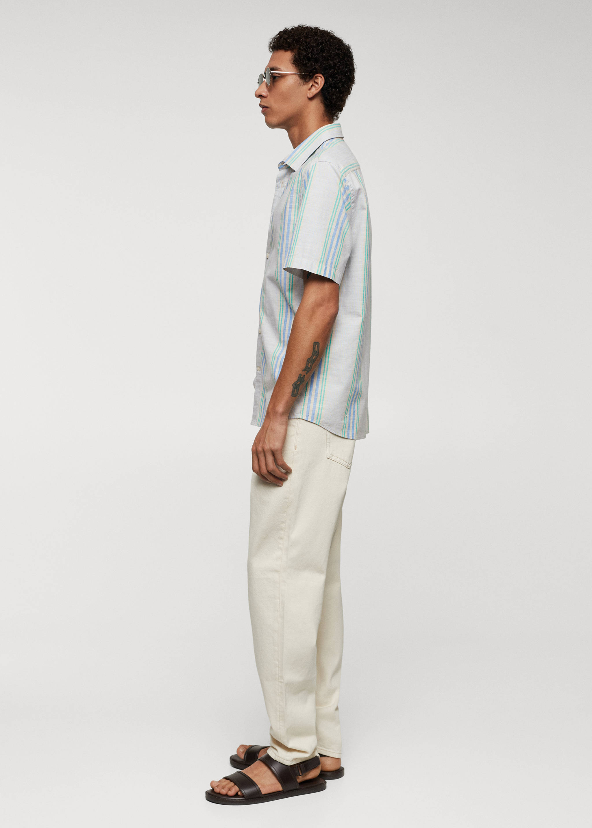 Πουκάμισο regular fit βαμβάκι εμπριμέ - Λεπτομέρεια του προϊόντος 2