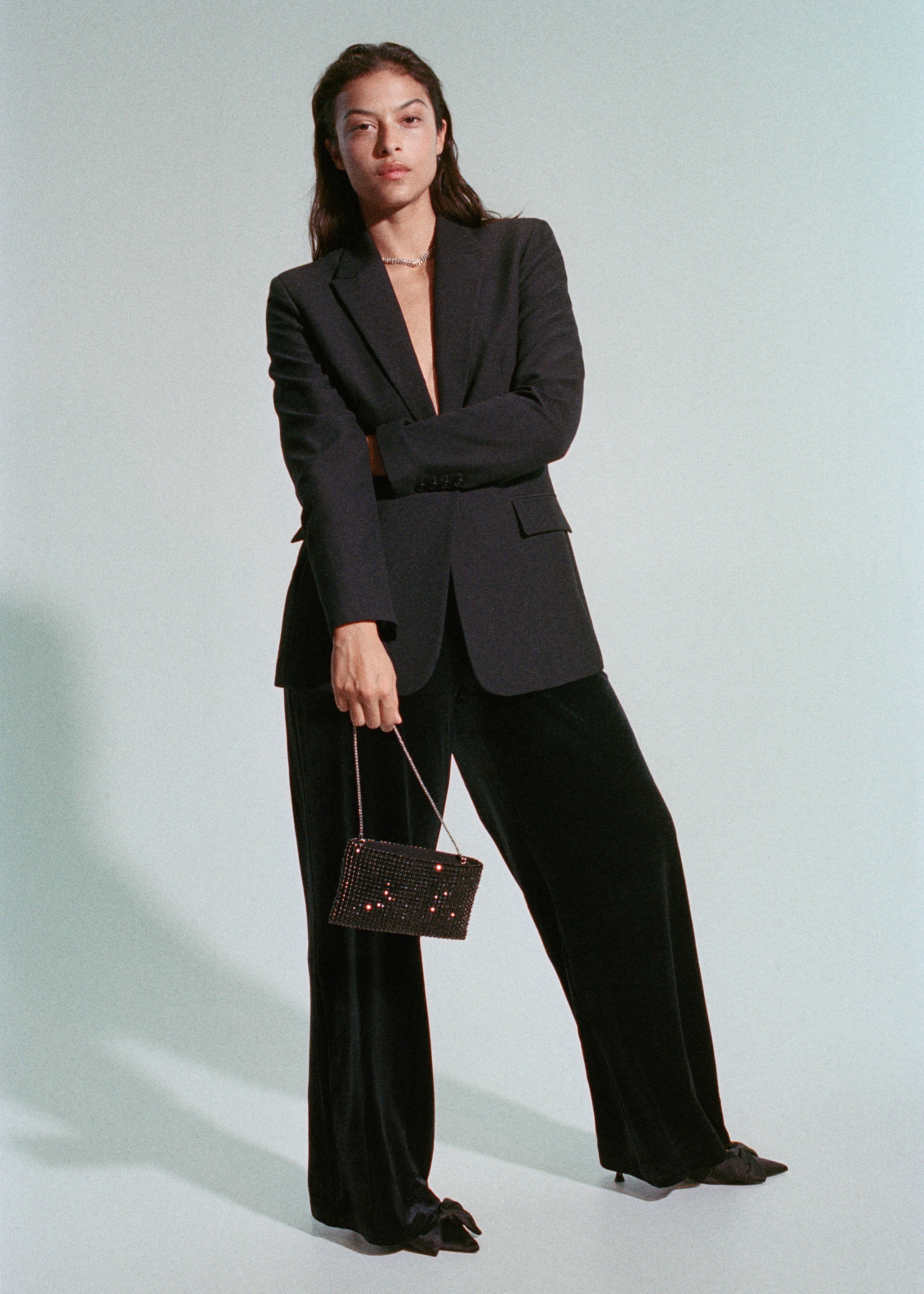 Сумка с кристаллами и цепочкой - Общий план