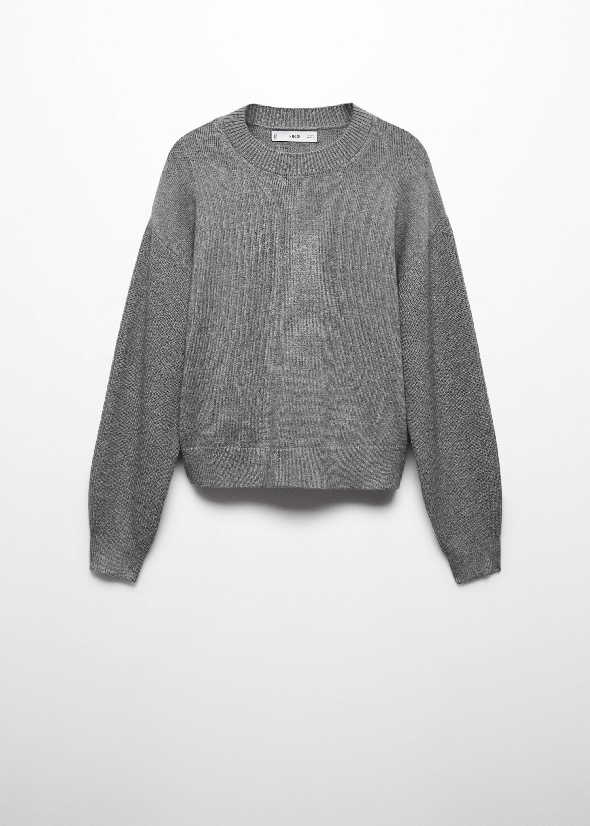 Round-neck knitted sweater - Article without model