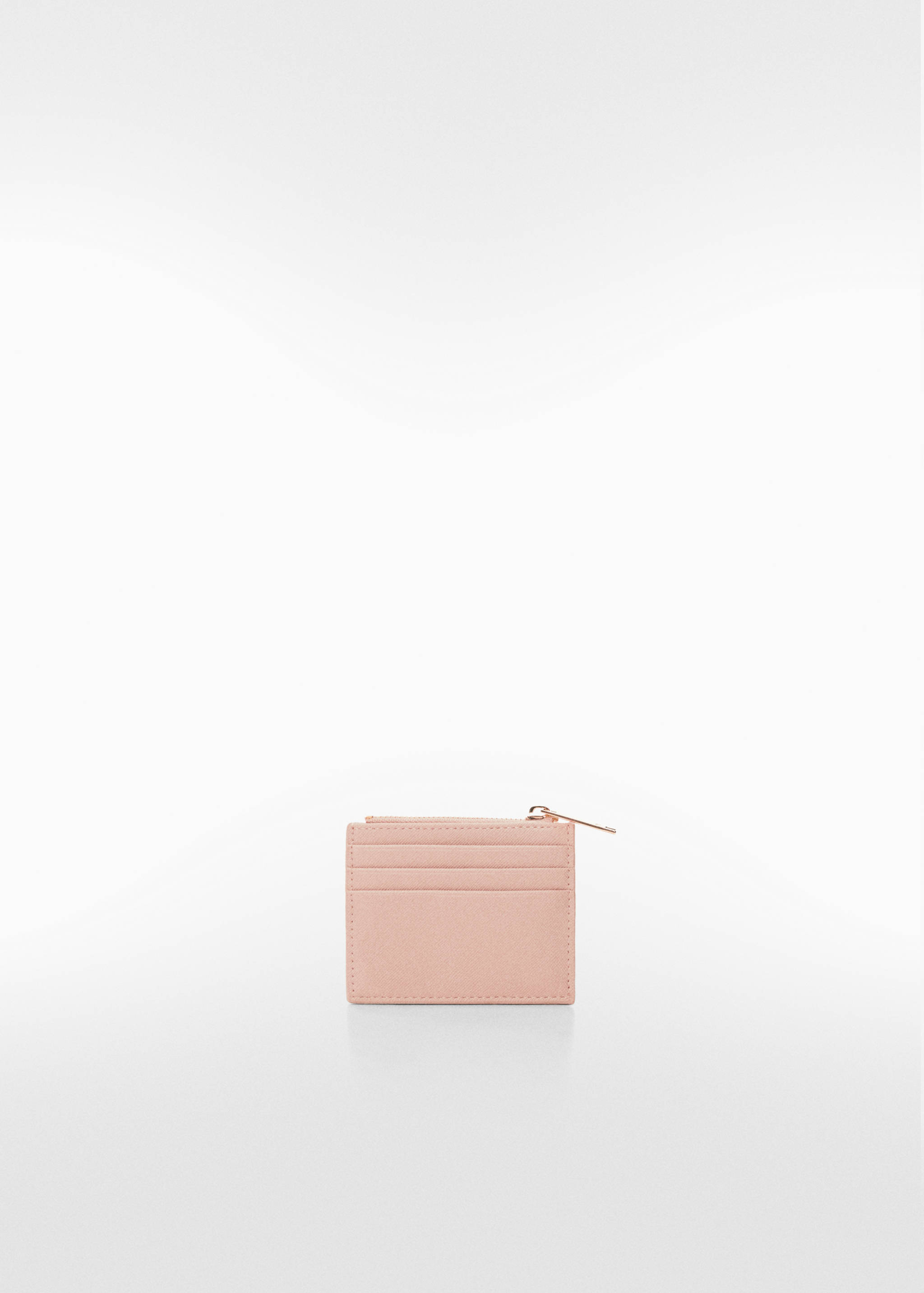 Saffiano-effect cardholder - Medium plane