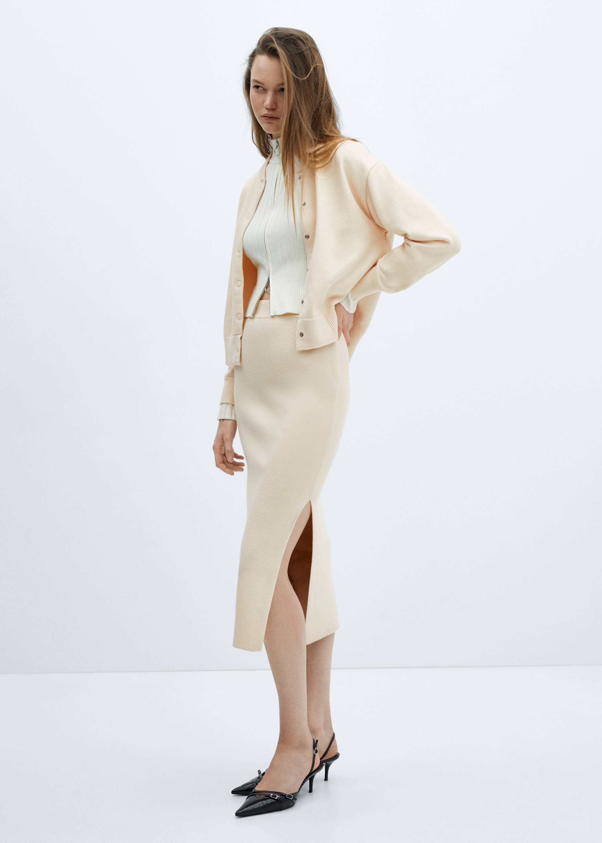 Jupe fendue maille - Plan général