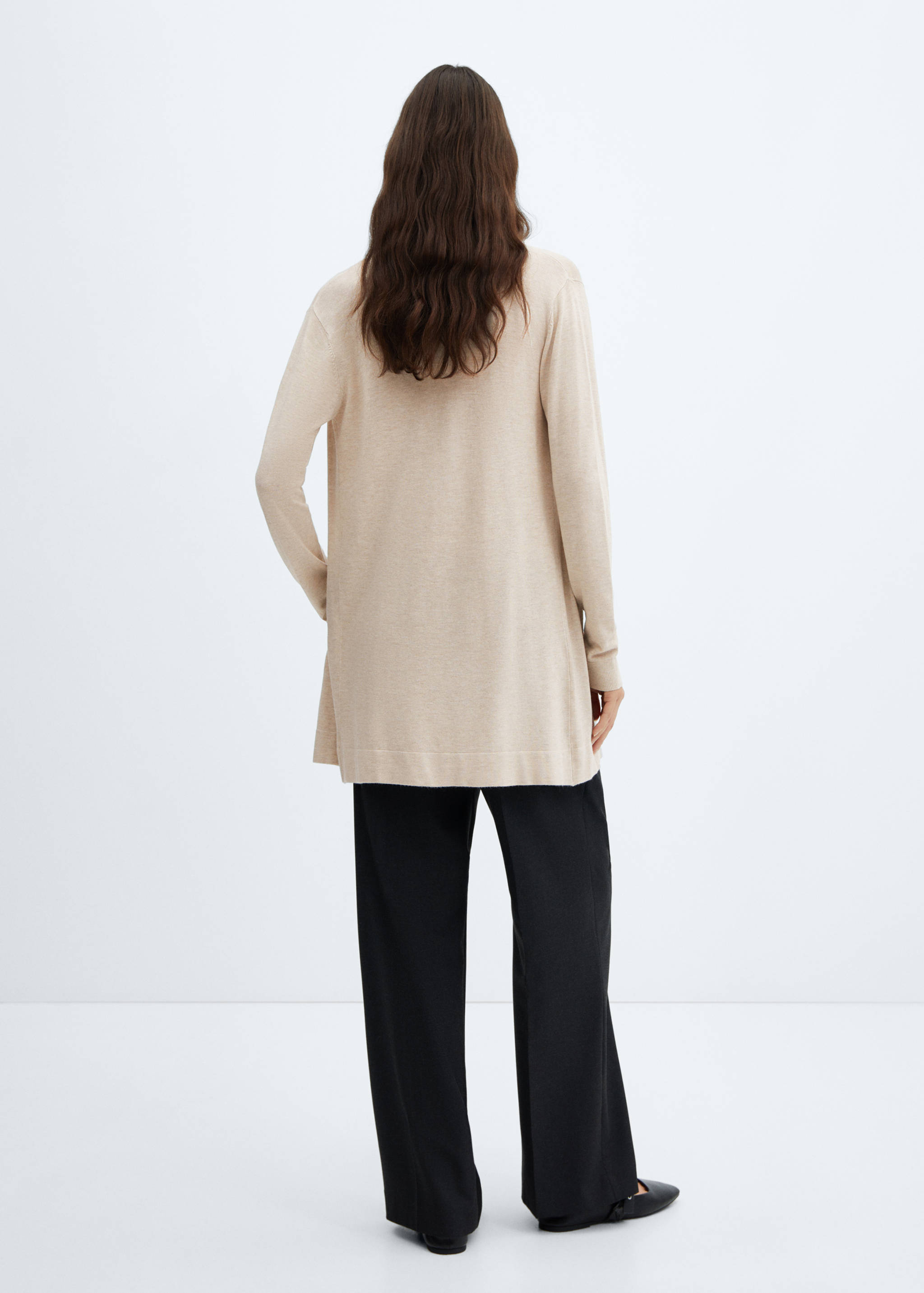 Cárdigan punto fino - Reverso del artículo