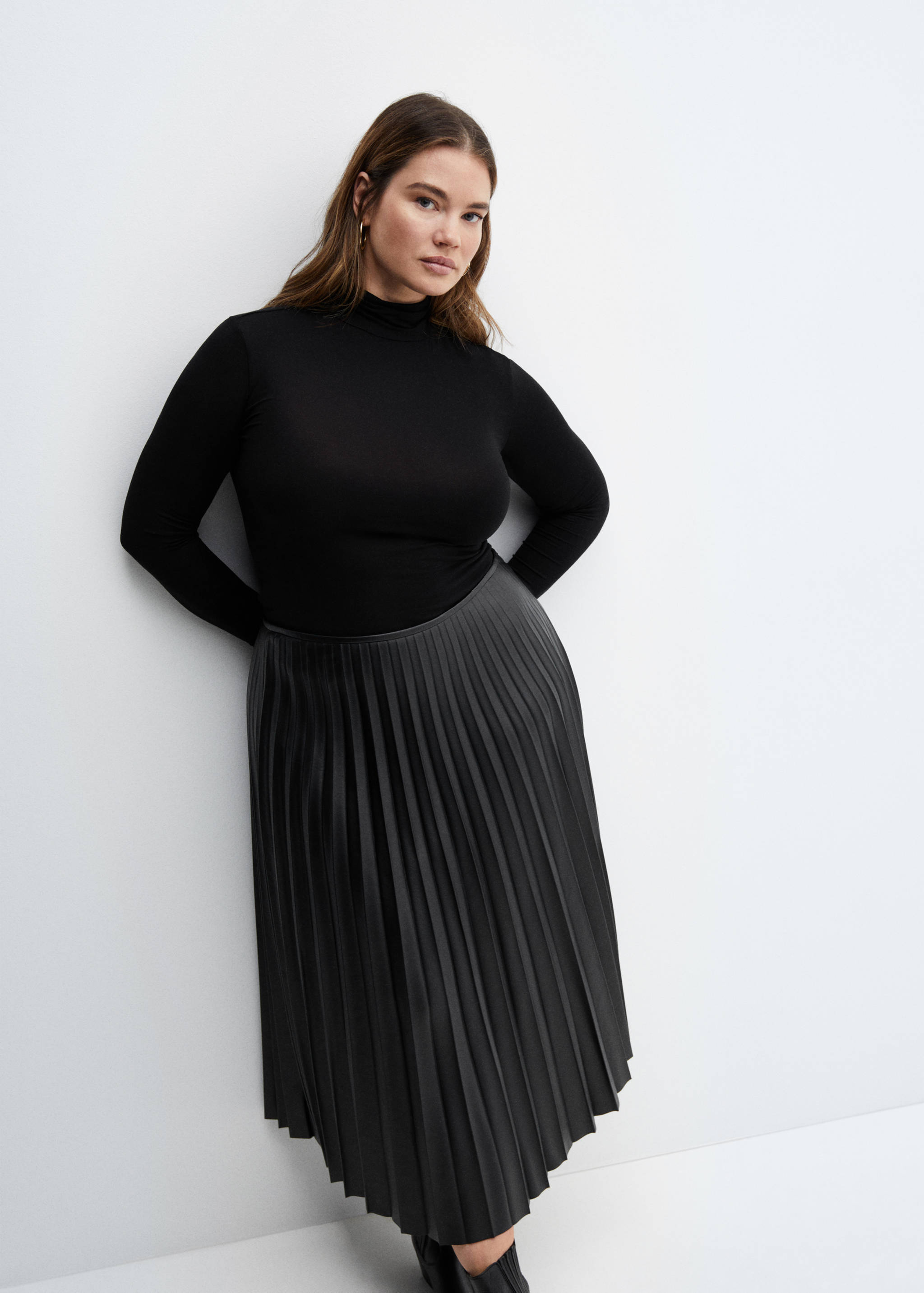 Jupe plissée simili-cuir - Détail de l'article 4