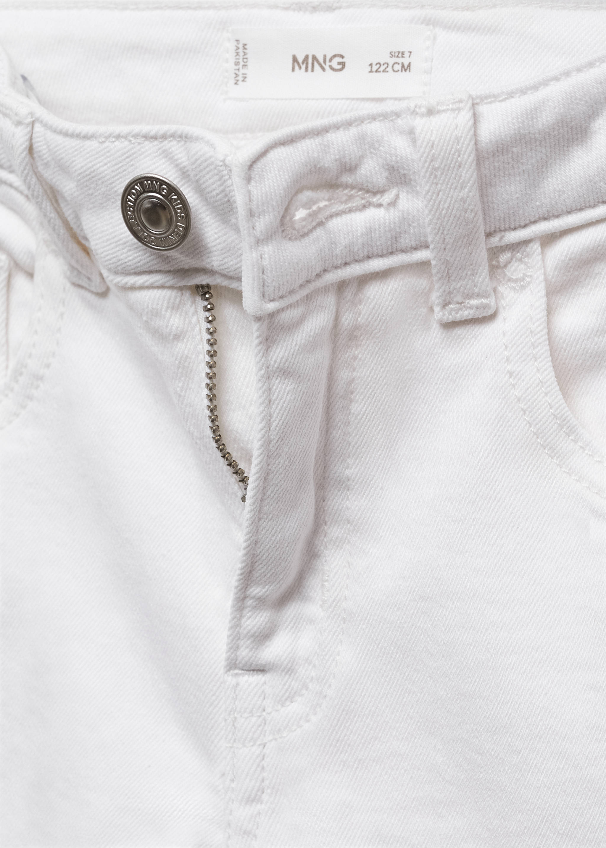 Cotton skinny Jeans - Details of the article 8, White. Ref: 67050465-00.
