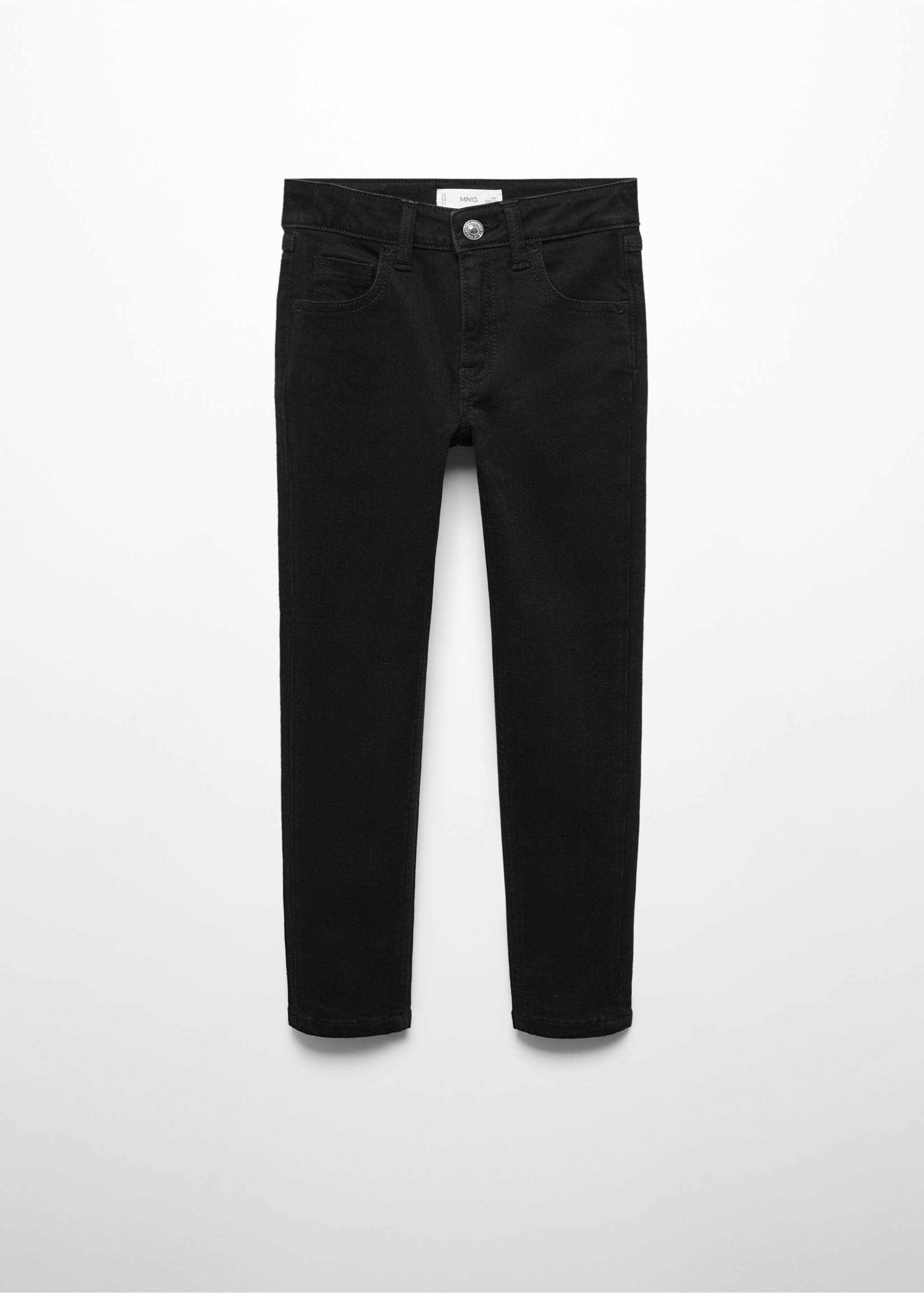 Cotton skinny Jeans - Article without model, Black denim. Ref: 67050465-00.