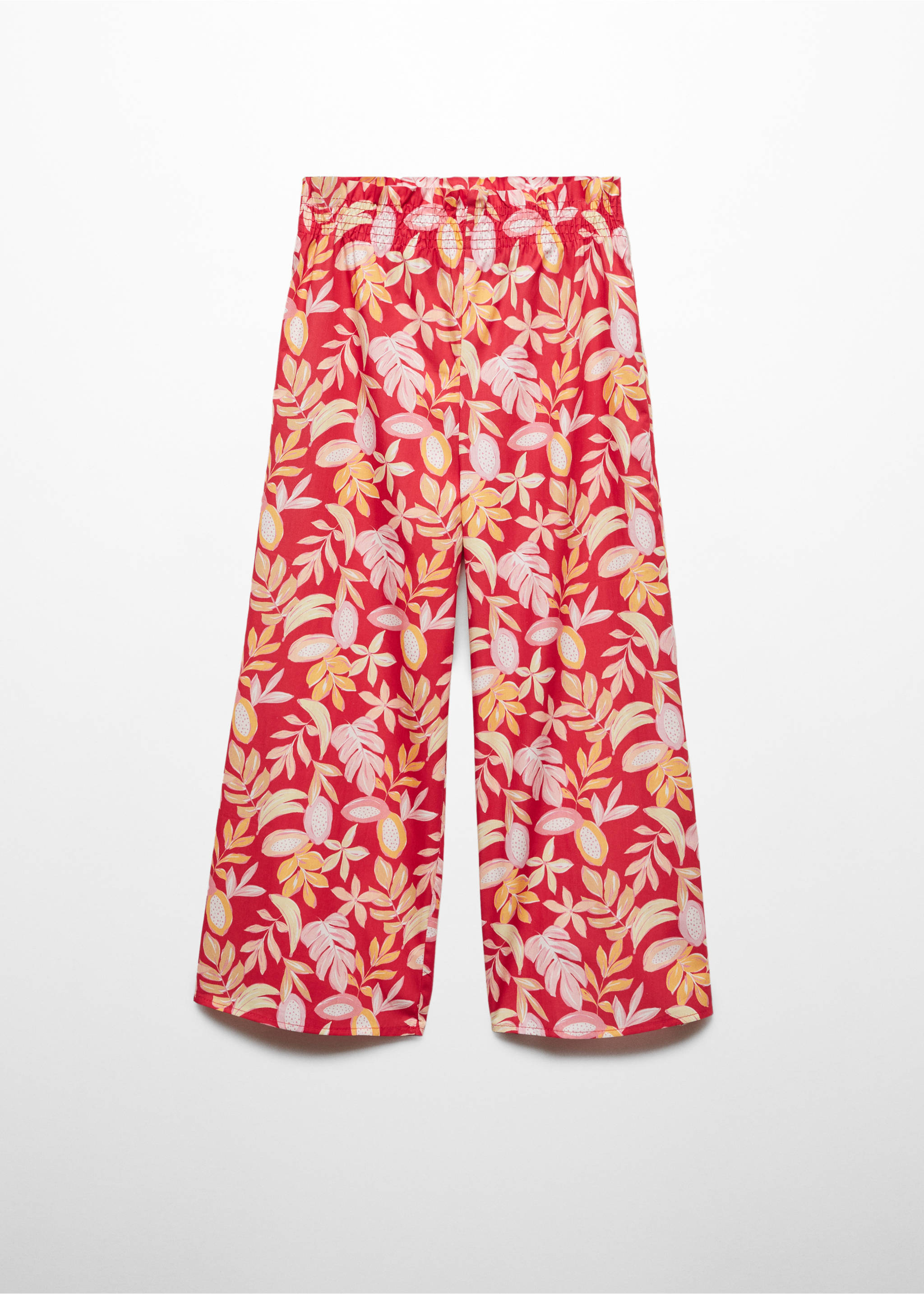 Pantalon droit imprimé - Article sans modèle, Rouge. Ref: 67050472-00.