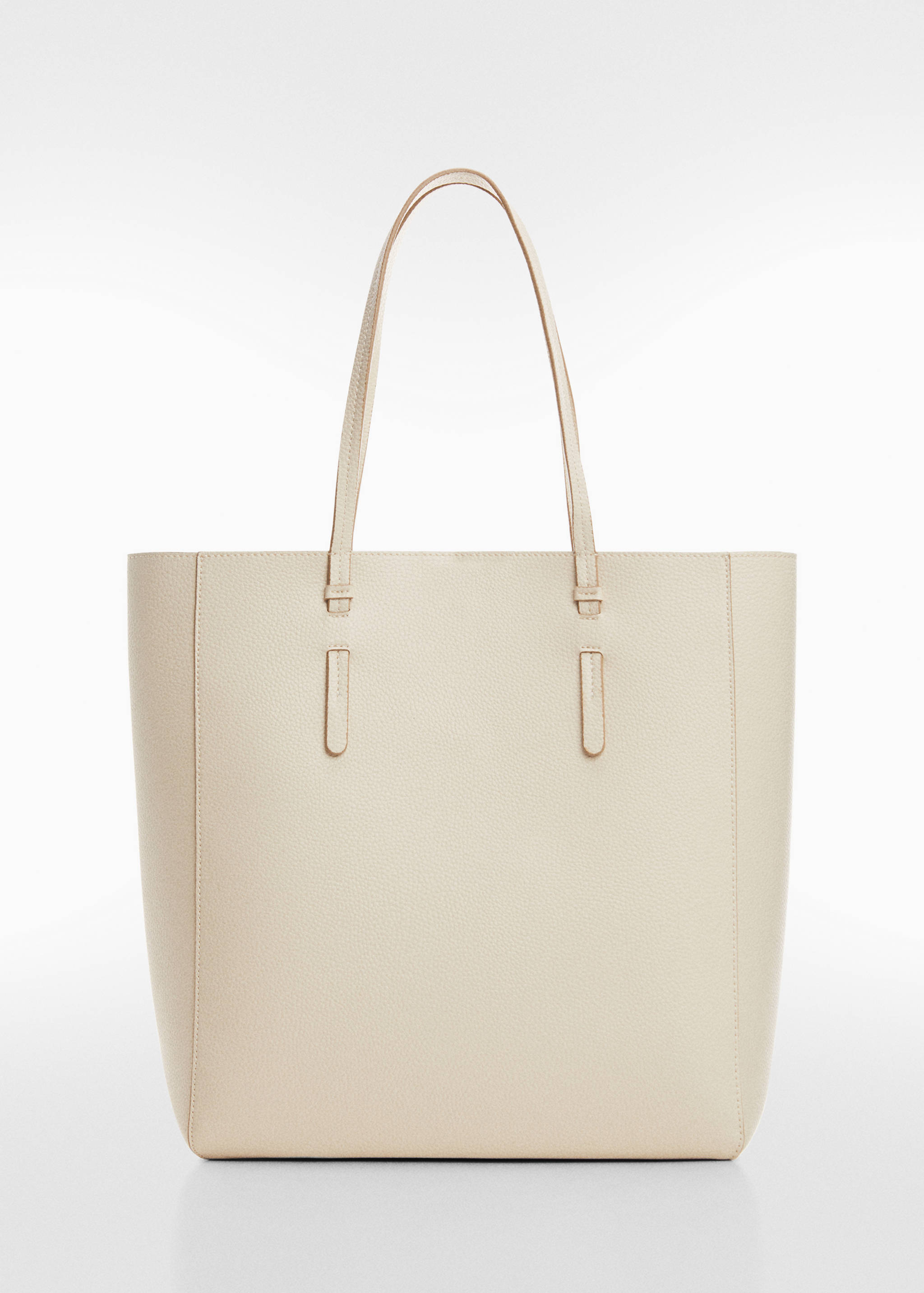 Faux-leather shopper bag - Article without model