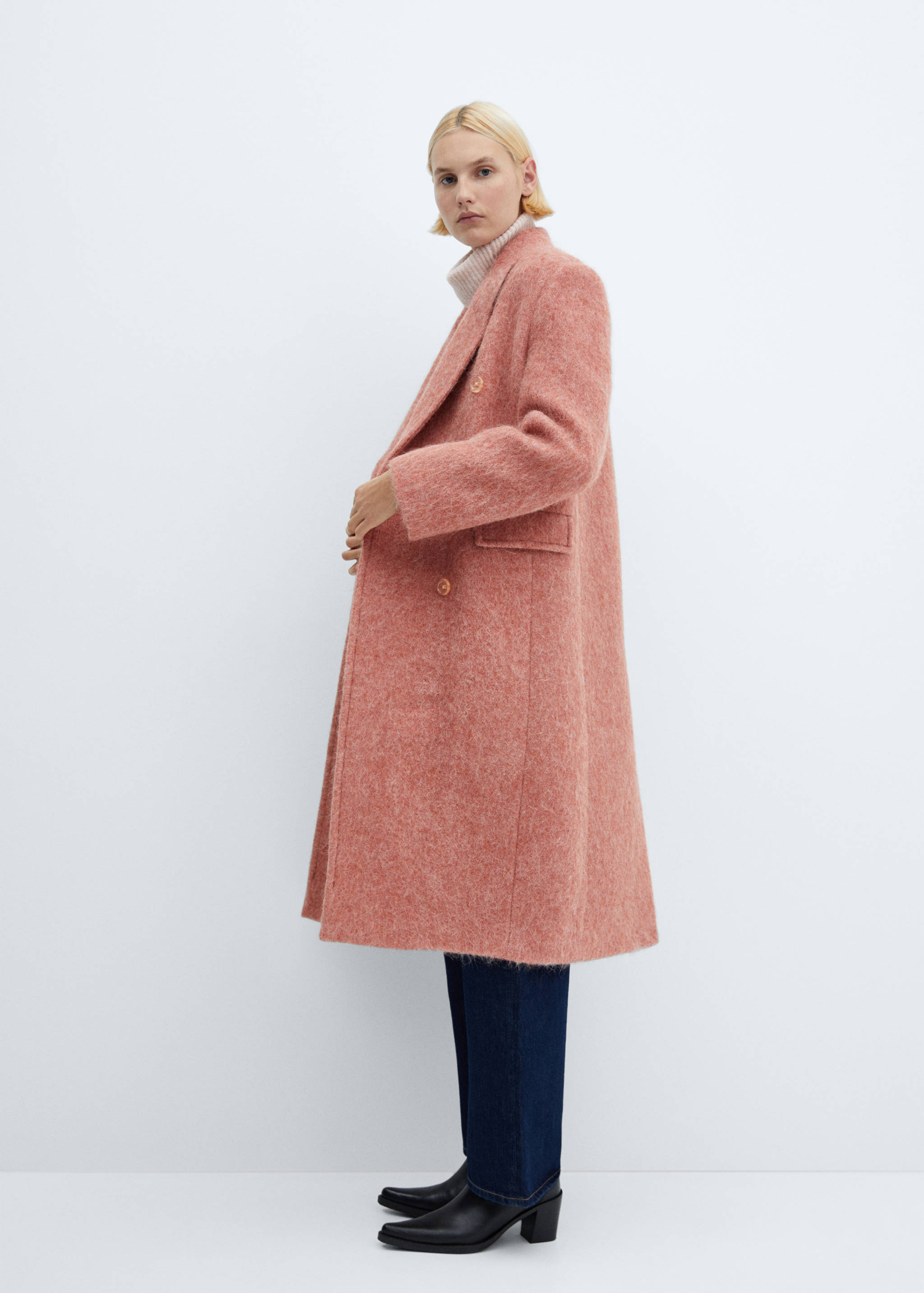 Double-breasted wool coat - Details of the article 2