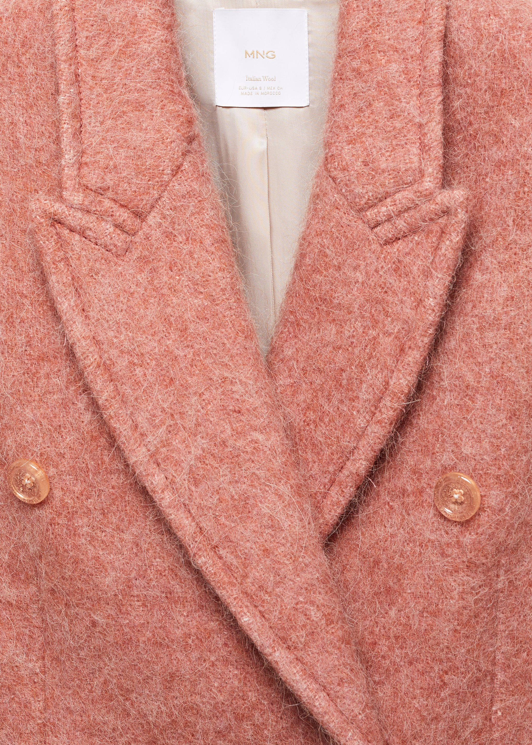 Double-breasted wool coat - Details of the article 8