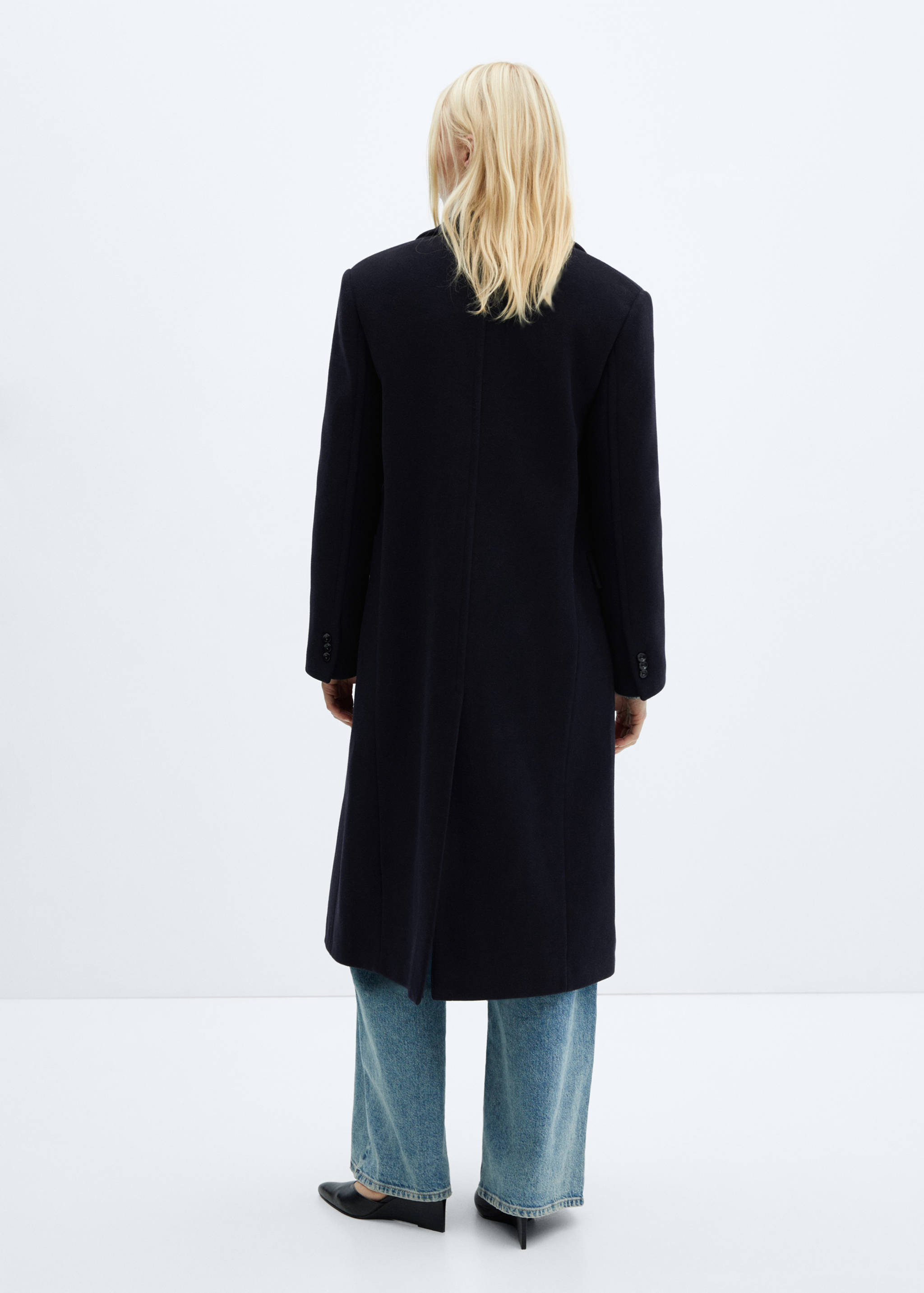 Manteco wool double-breasted coat - Reverse of the article