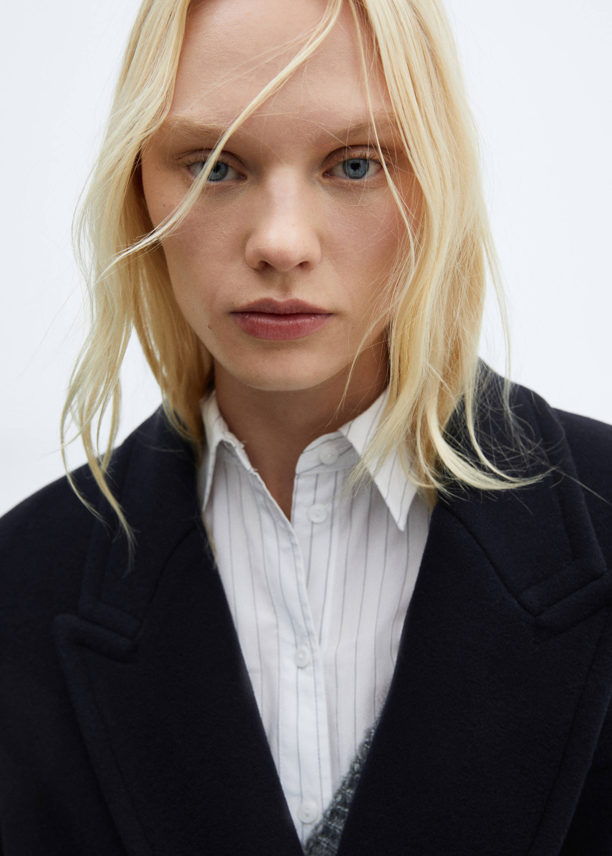 Manteco wool double-breasted coat - Details of the article 1