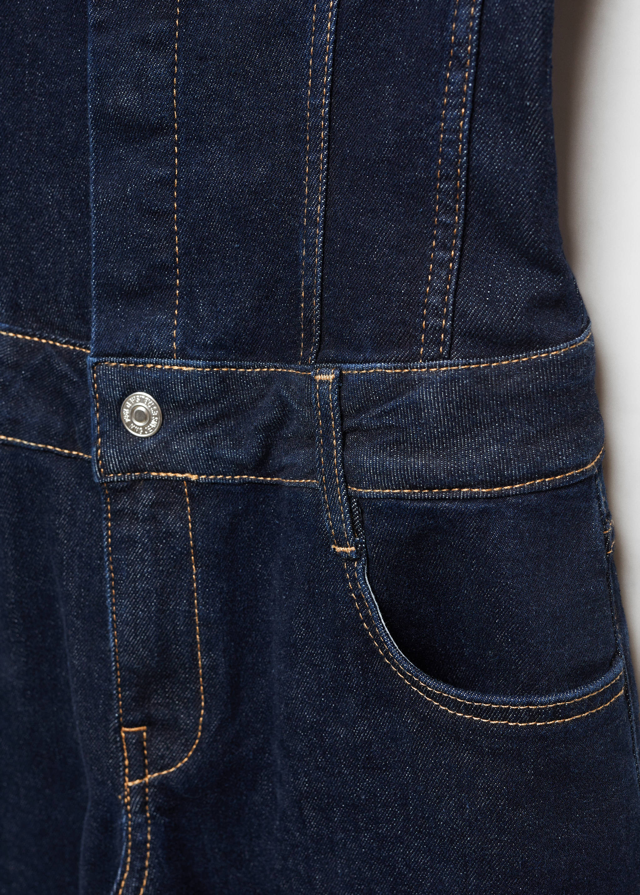 Strapless denim jumpsuit - Details of the article 8