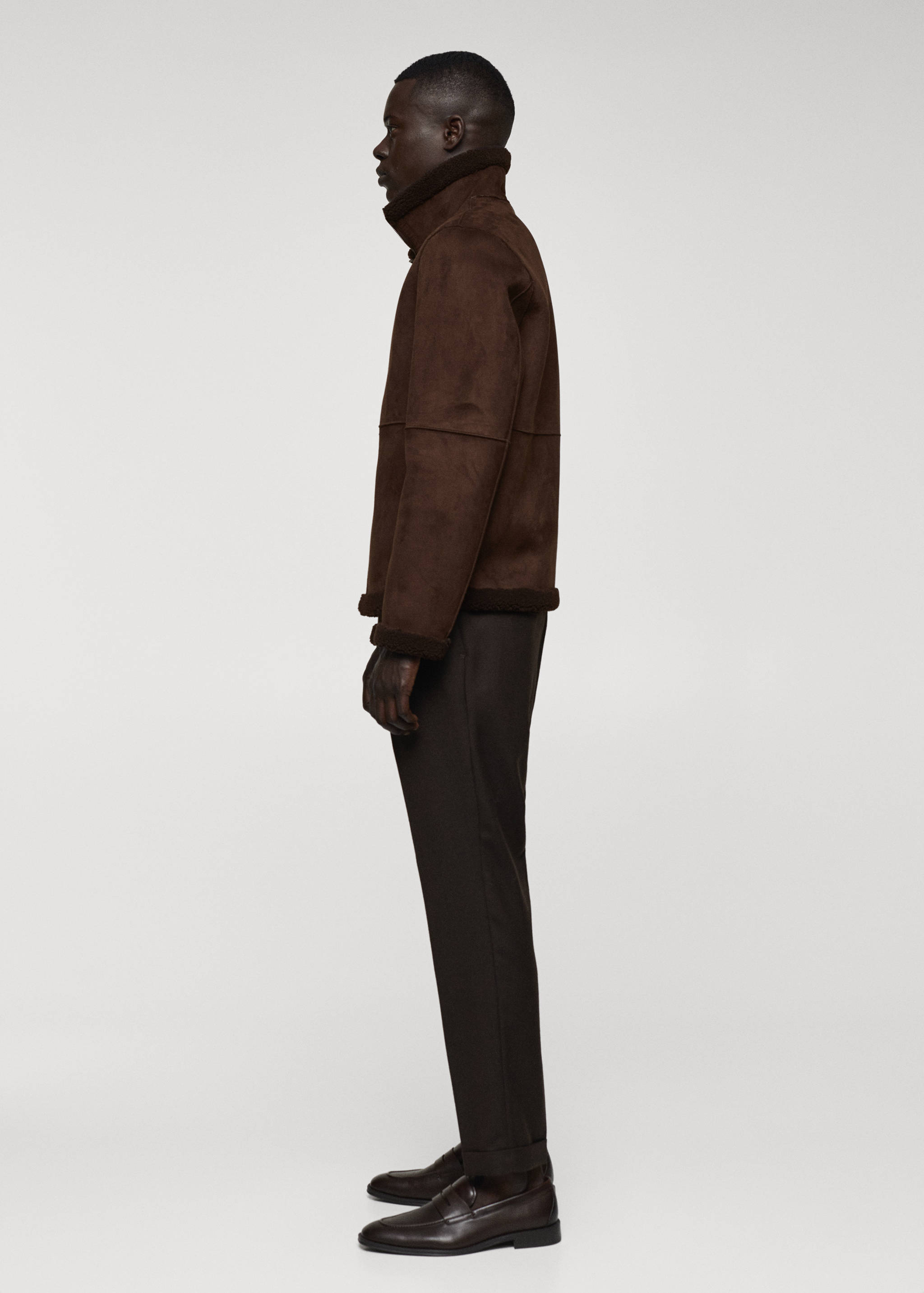 Shearling-lined faux-leather jacket - Details of the article 2