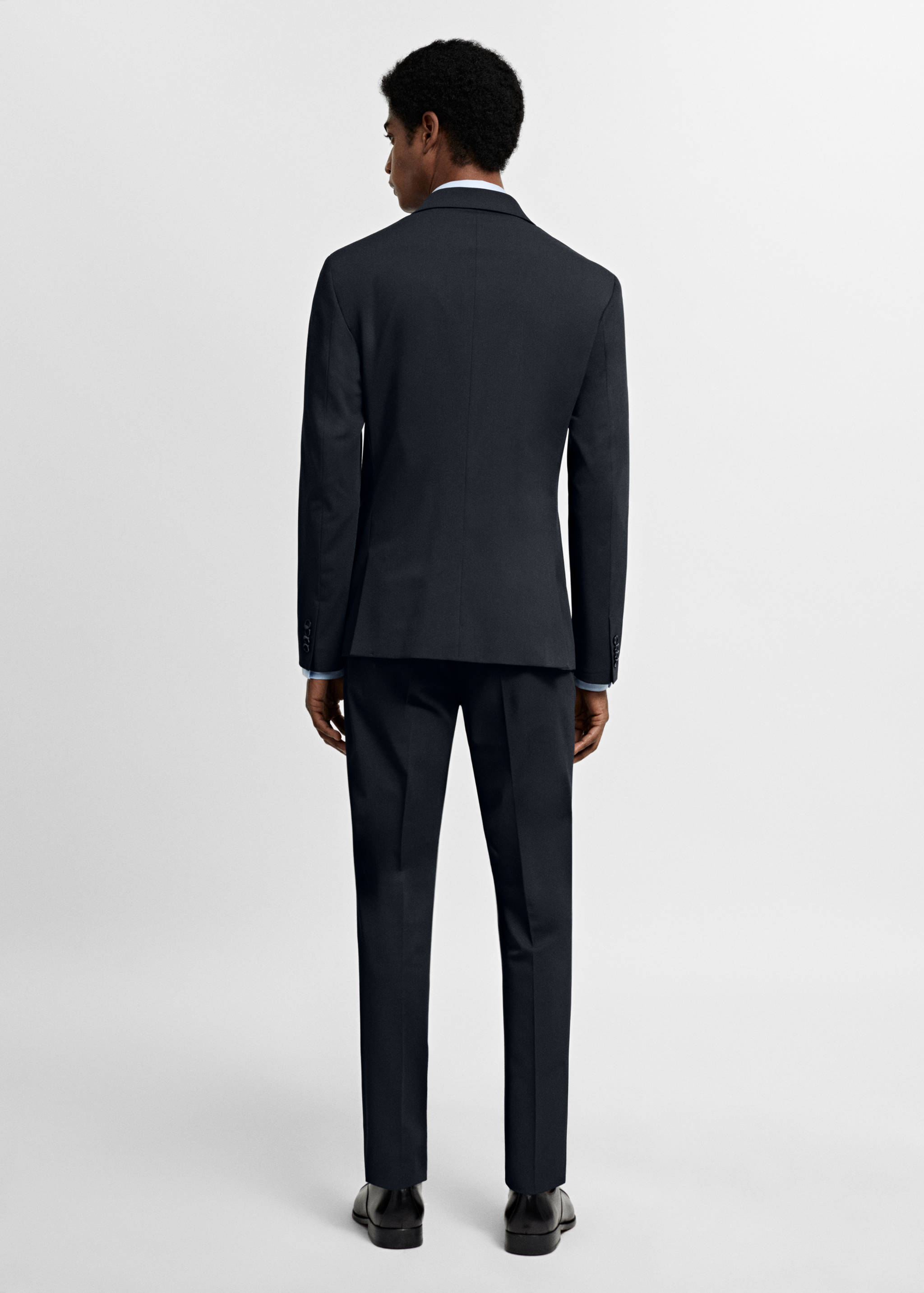 Super slim-fit suit jacket in stretch fabric - Reverse of the article