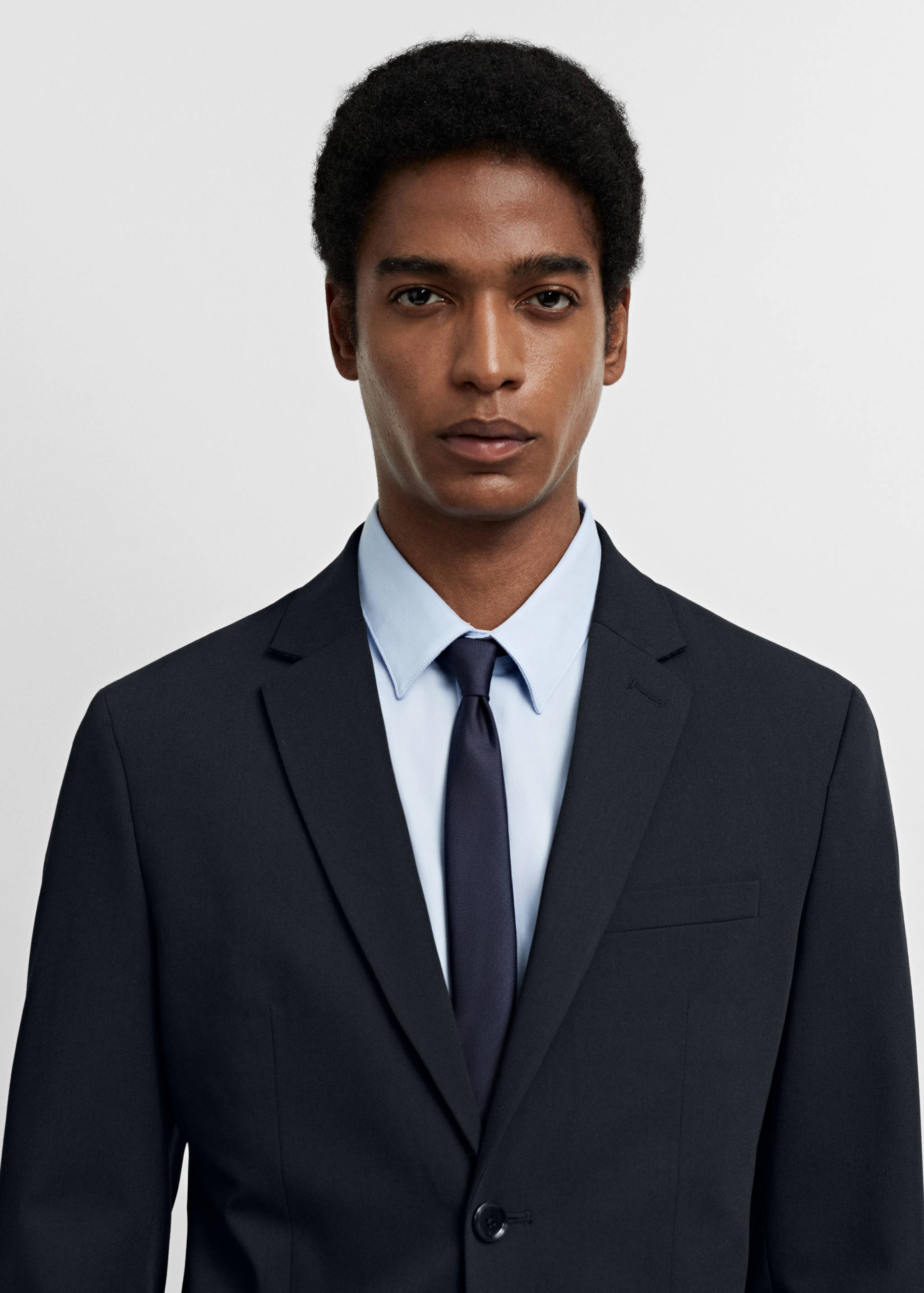 Super slim-fit suit jacket in stretch fabric - Details of the article 1