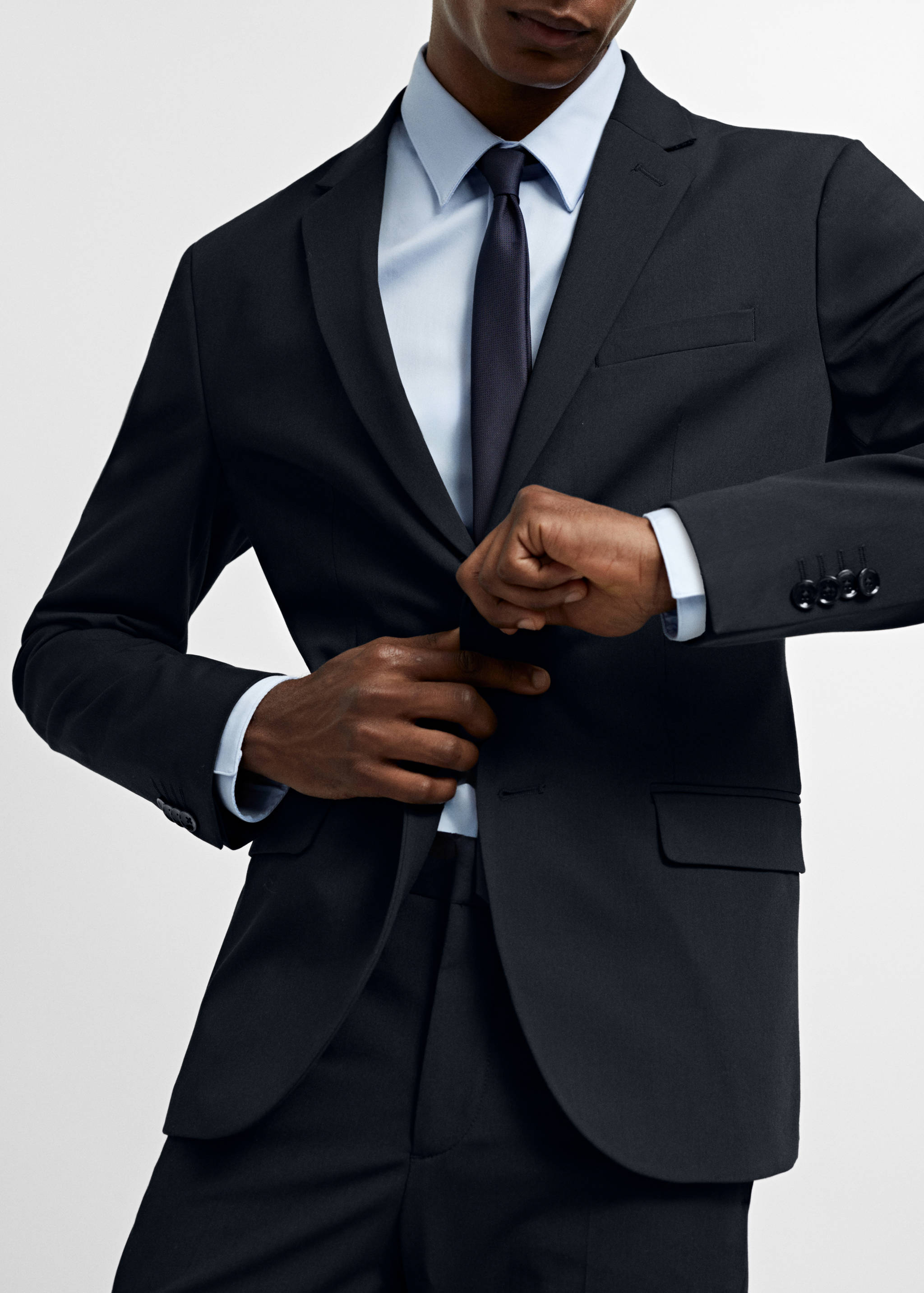 Super slim-fit suit jacket in stretch fabric - Details of the article 3