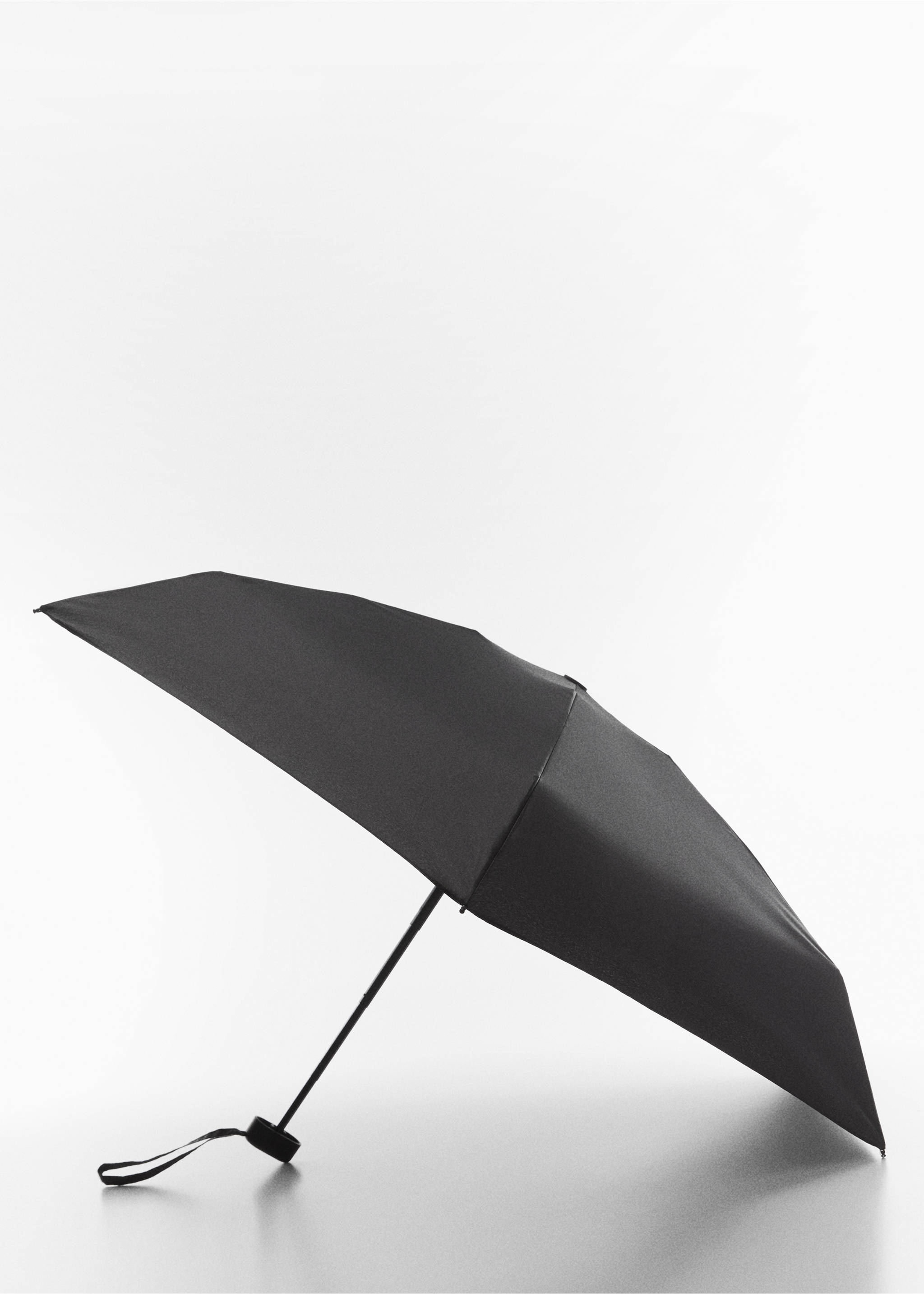 Mini folding umbrella - Medium plane, Black. Ref: 67050623-00.