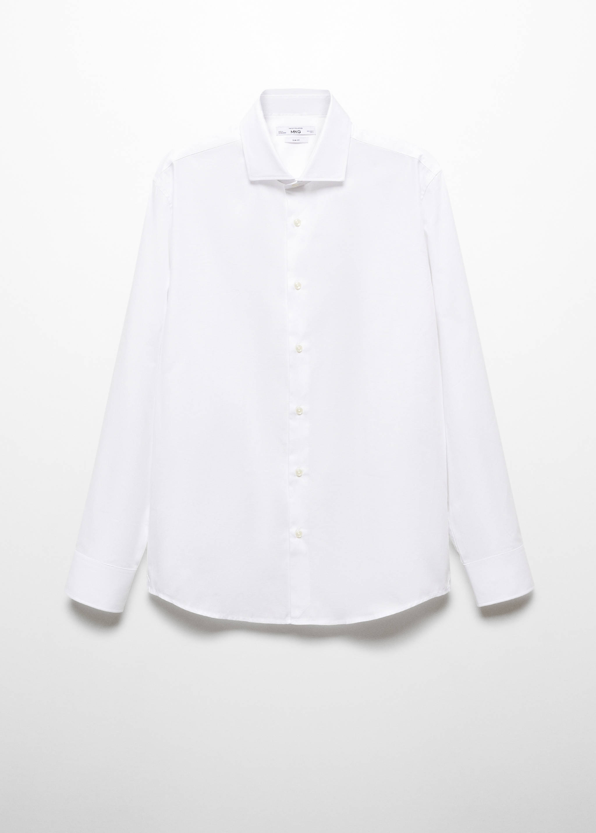 Chemise costume slim-fit coton structurée - Article sans modèle