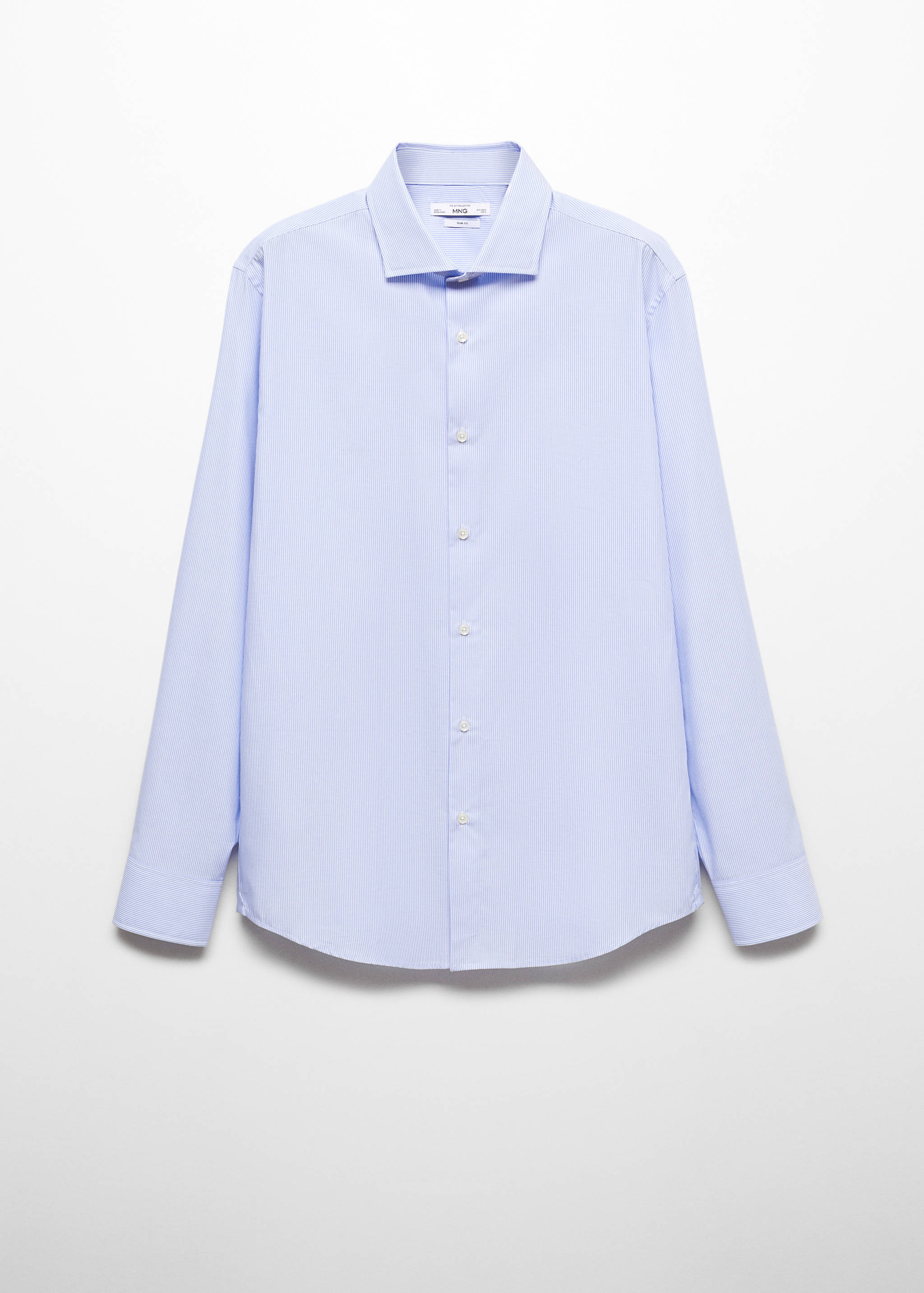 Chemise costume slim-fit twill milleraies - Article sans modèle