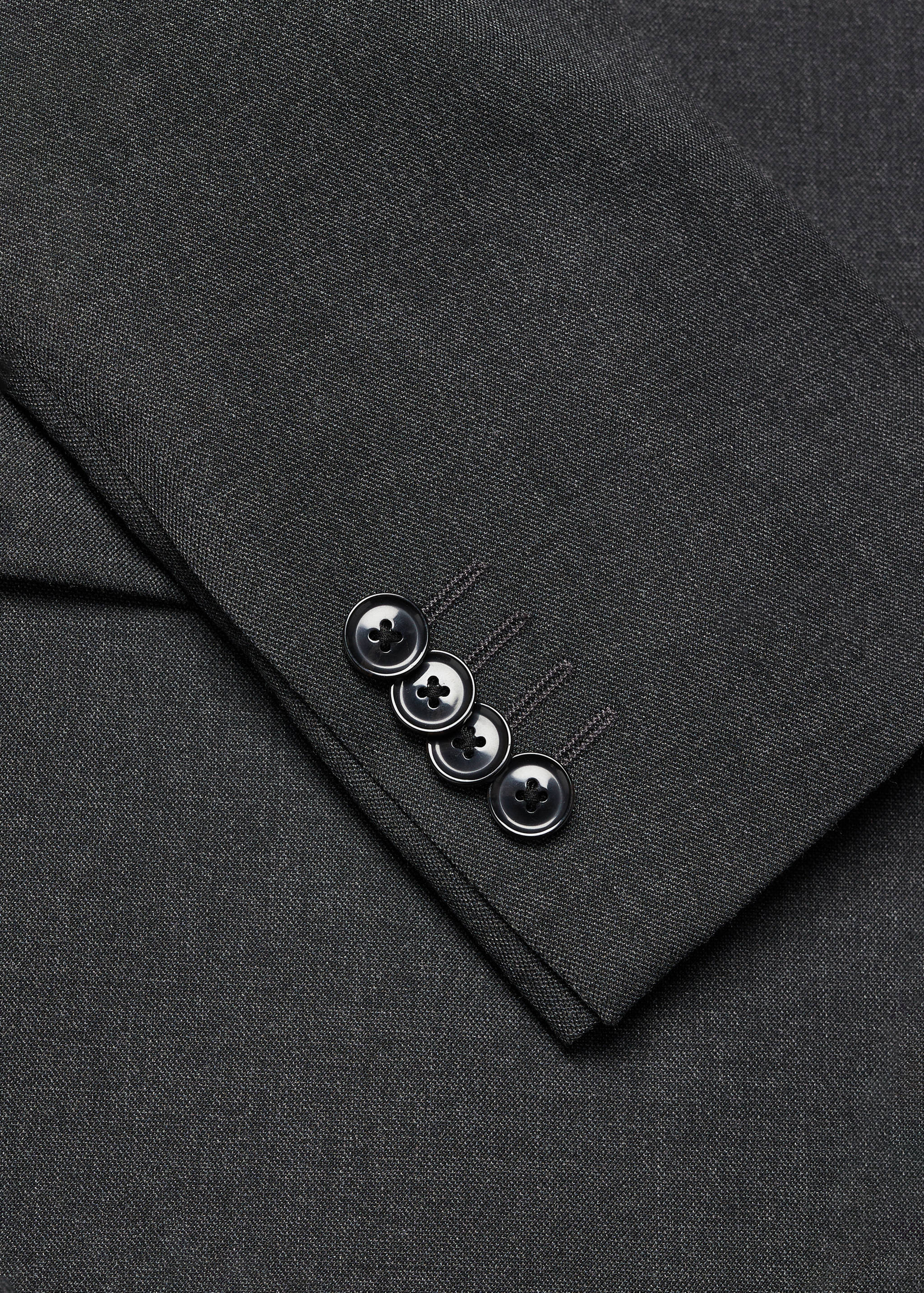 Slim fit double-breasted suit blazer - Details of the article 0