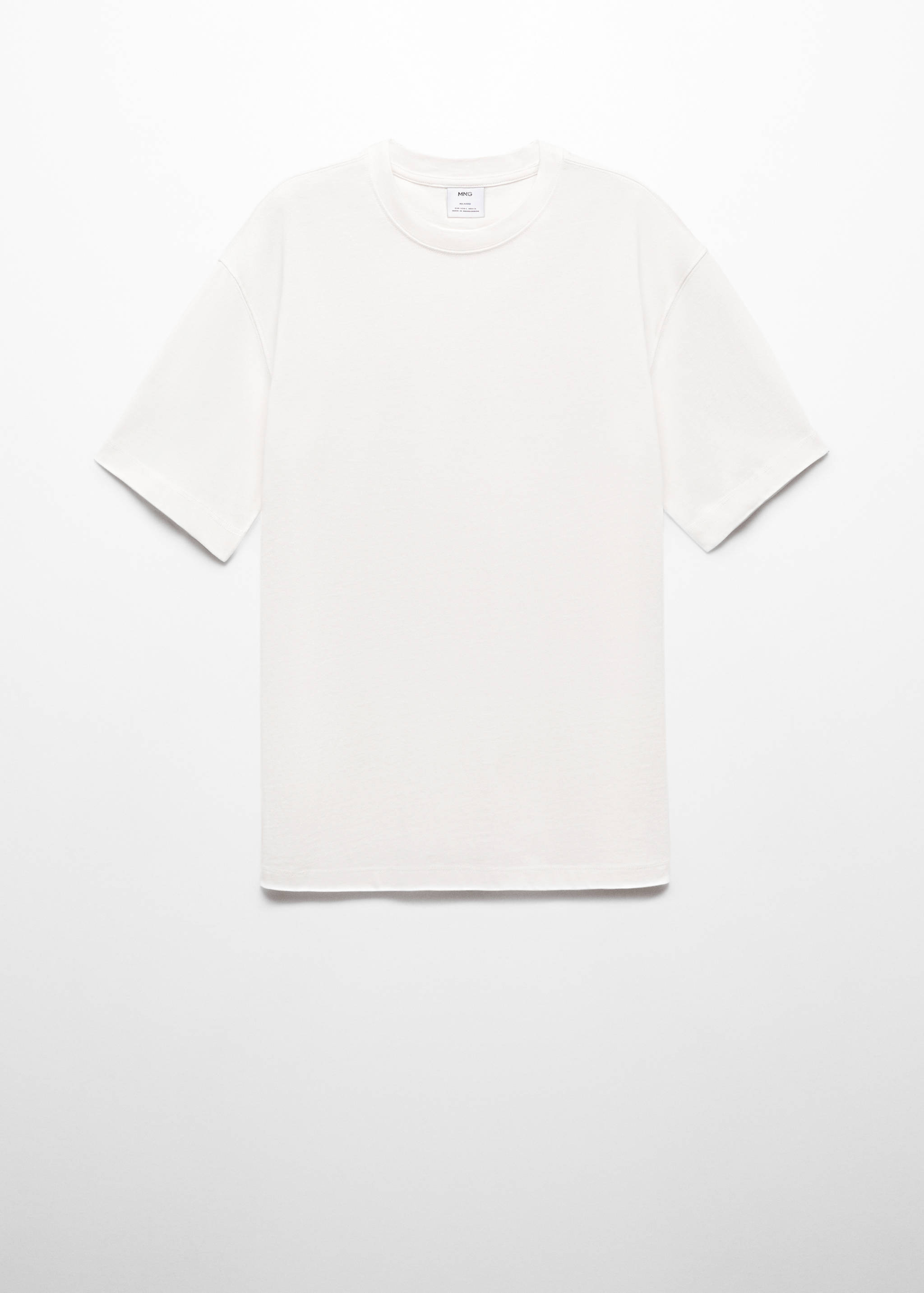 Basic 100% cotton relaxed-fit t-shirt - Article without model