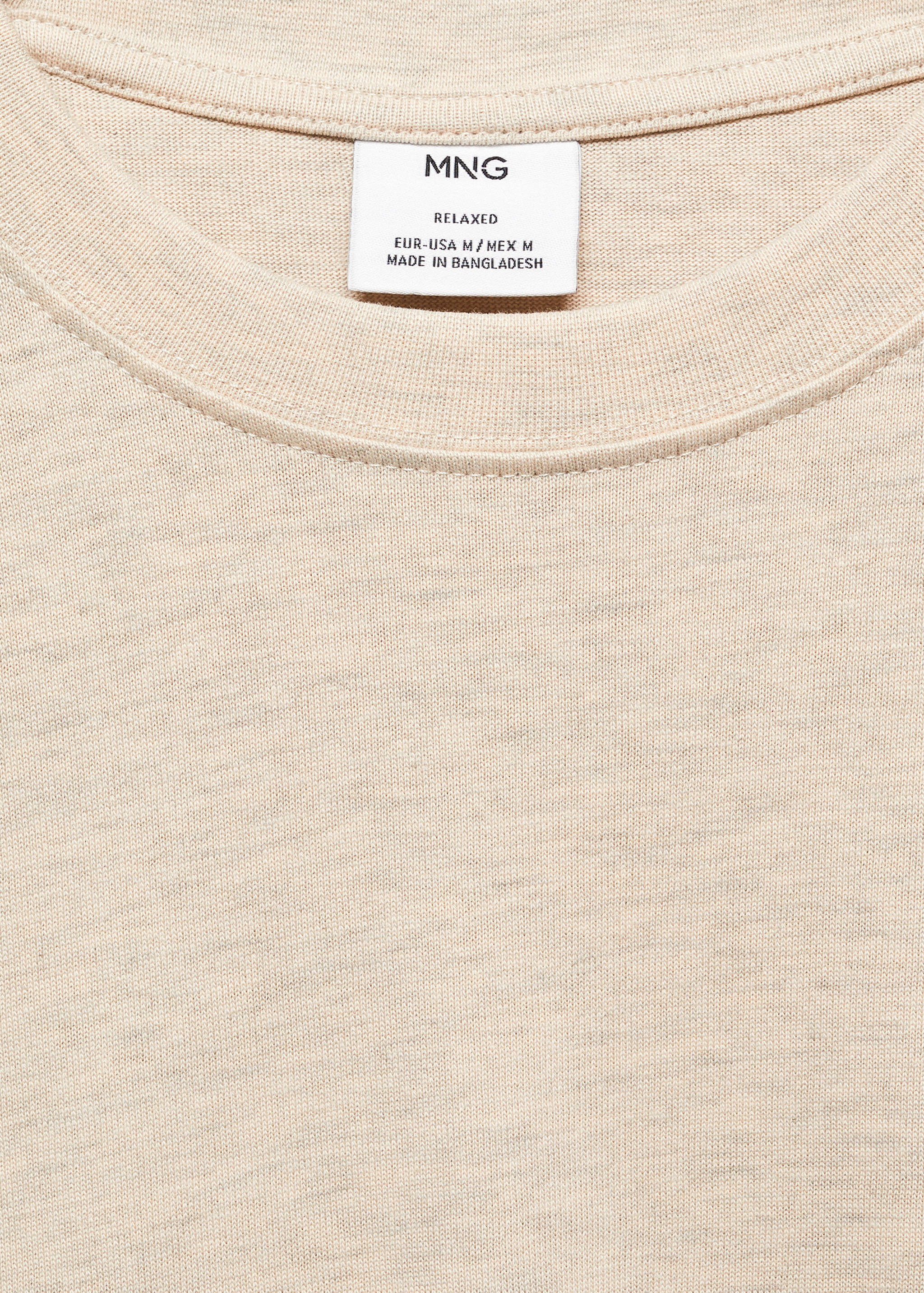 Basic 100% cotton relaxed-fit t-shirt - Details of the article 8