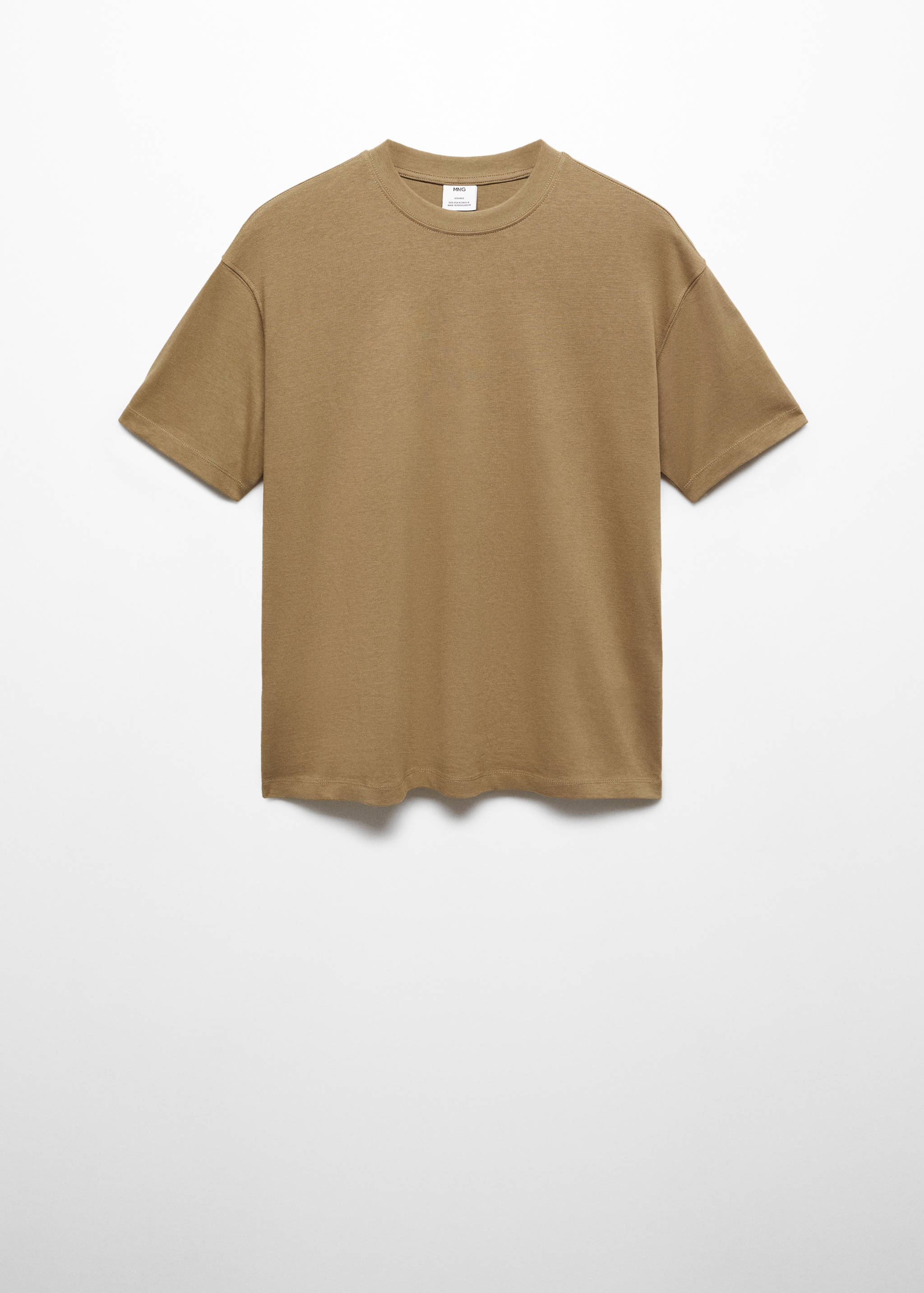 Basic 100% cotton relaxed-fit t-shirt - Article without model
