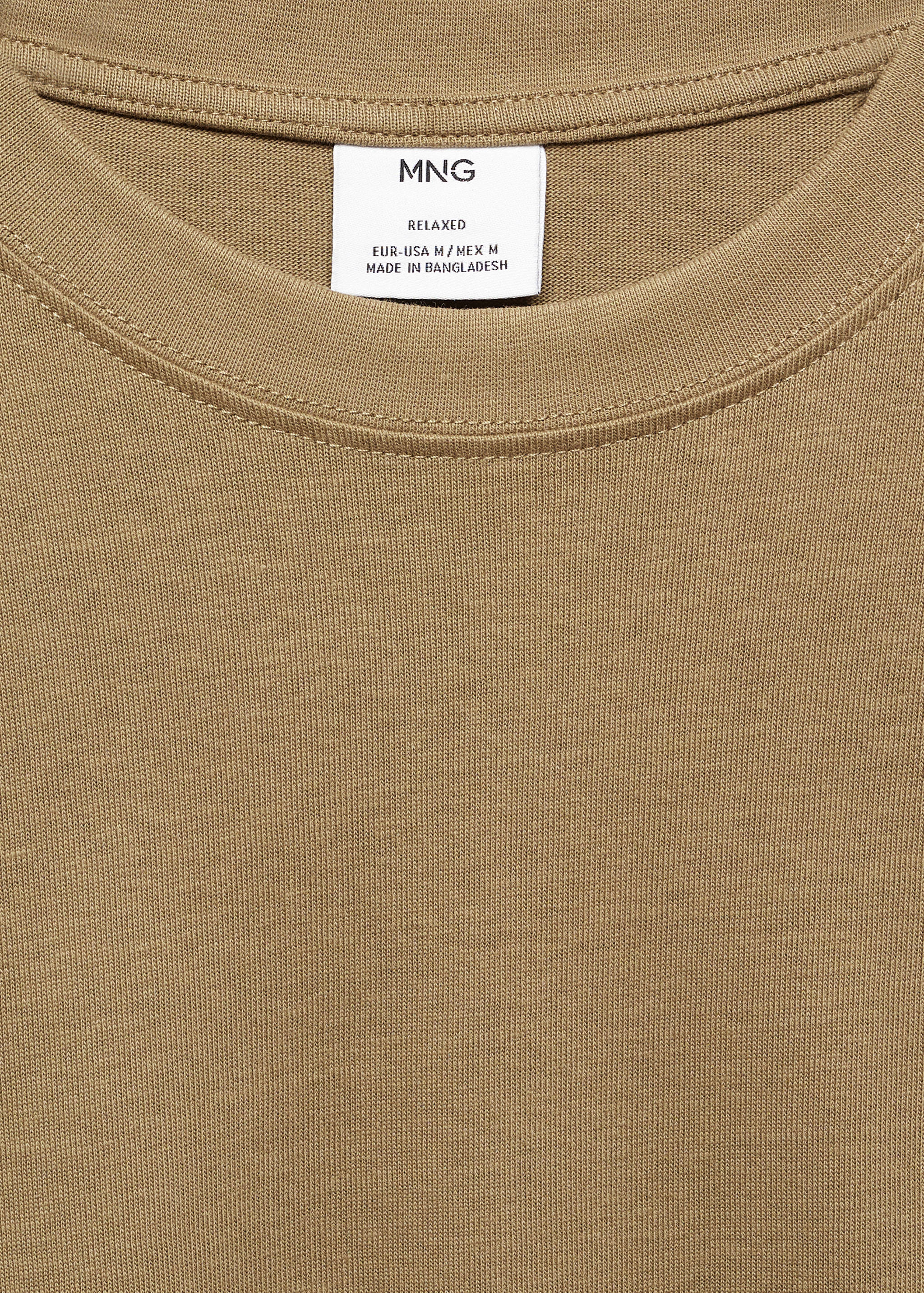 Basic 100% cotton relaxed-fit t-shirt - Details of the article 8