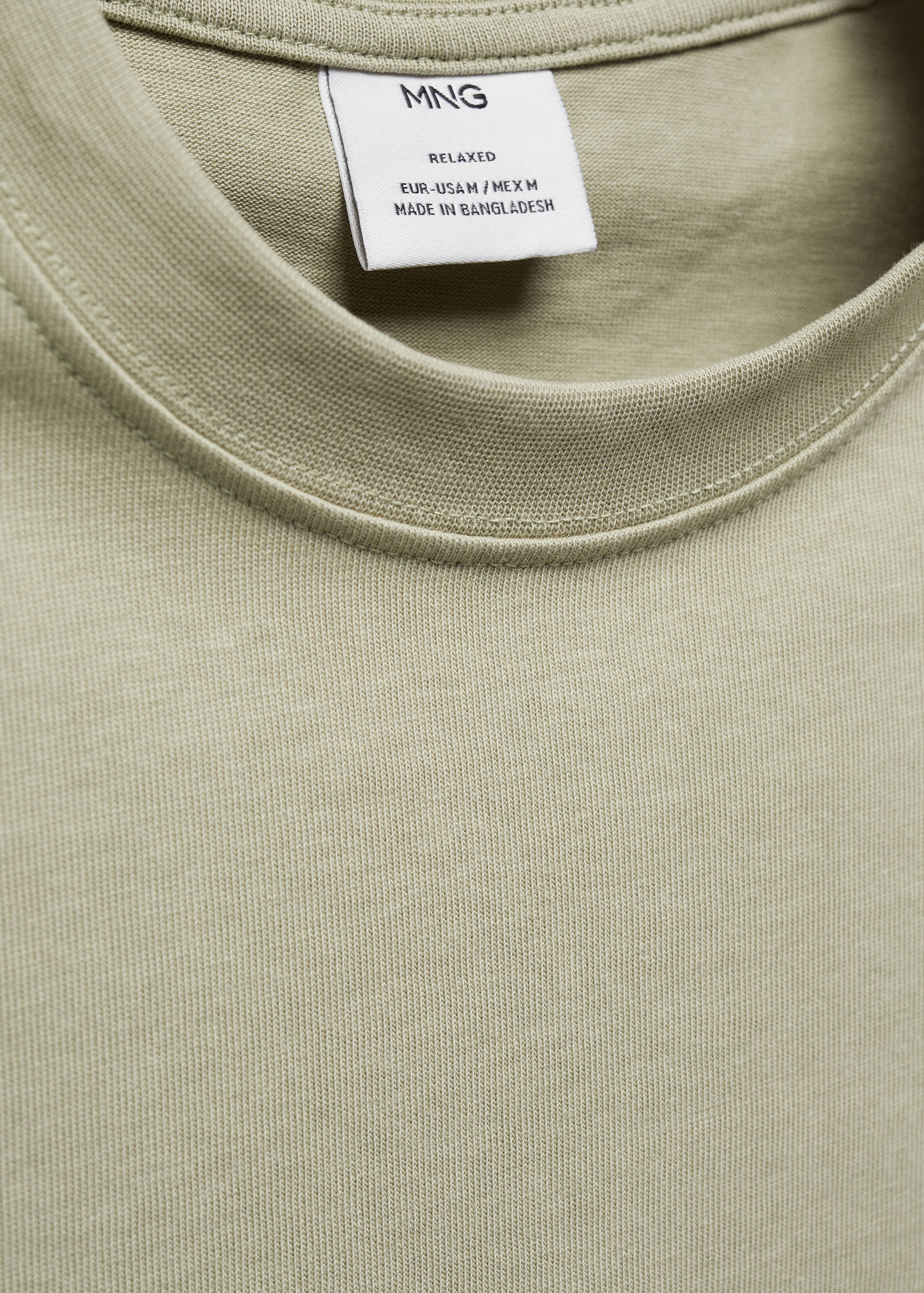 Basic 100% cotton relaxed-fit t-shirt - Details of the article 8